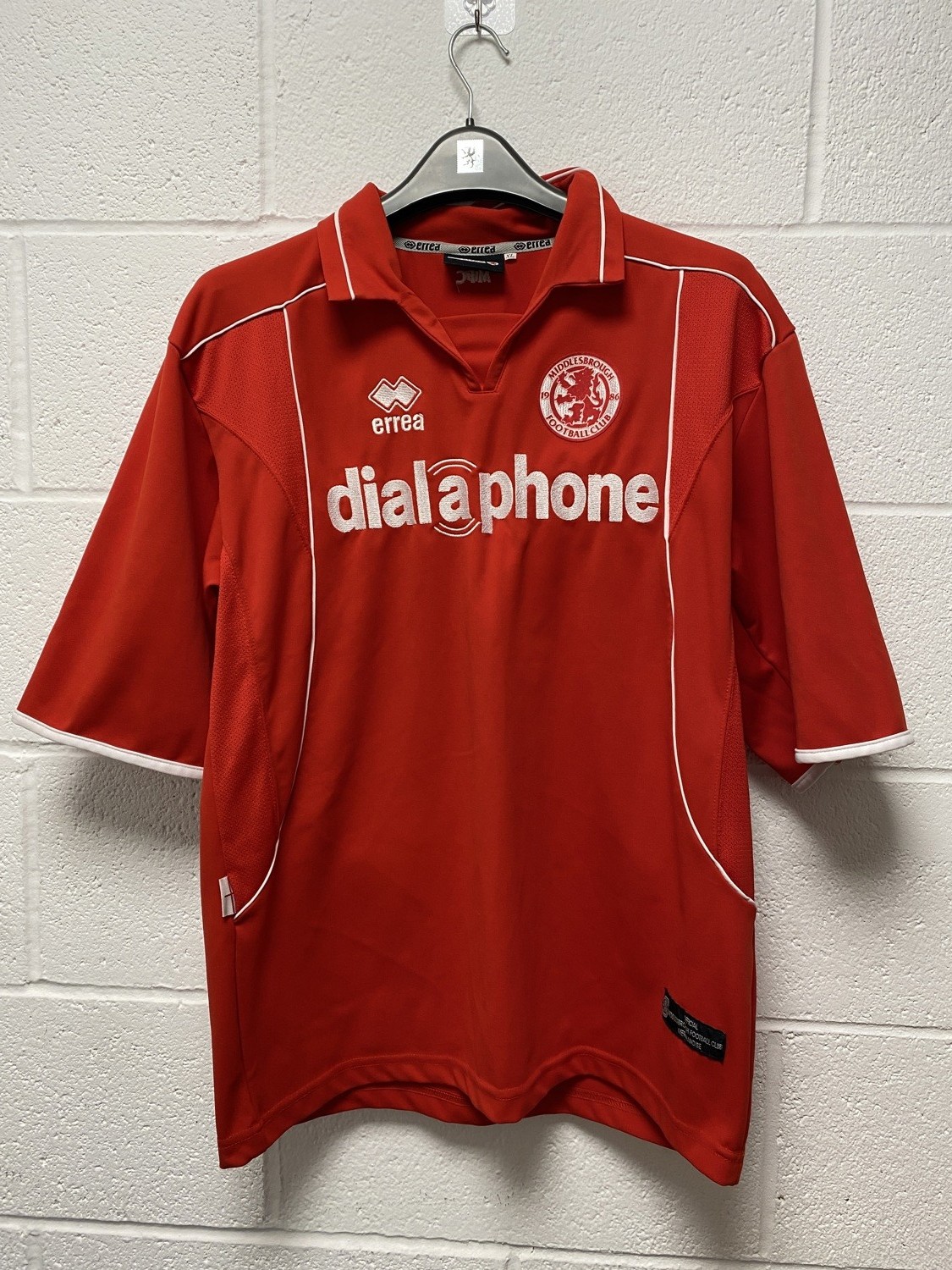 Vintage Middlesbrough FC Errea Home Shirt XL 2002-2003 Dialaphone Sponsor for sale on Ebay