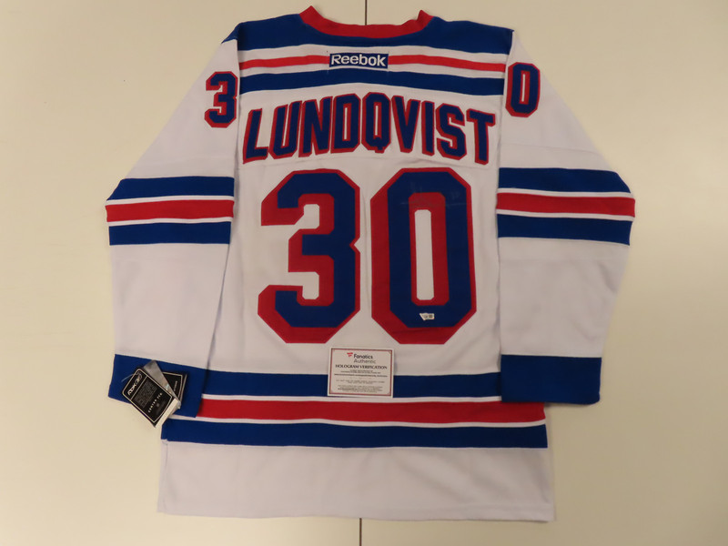 Henrik Lundqvist Signed Auto Autograph Authentic Rangers Jersey Fanatics COA for sale on Ebay