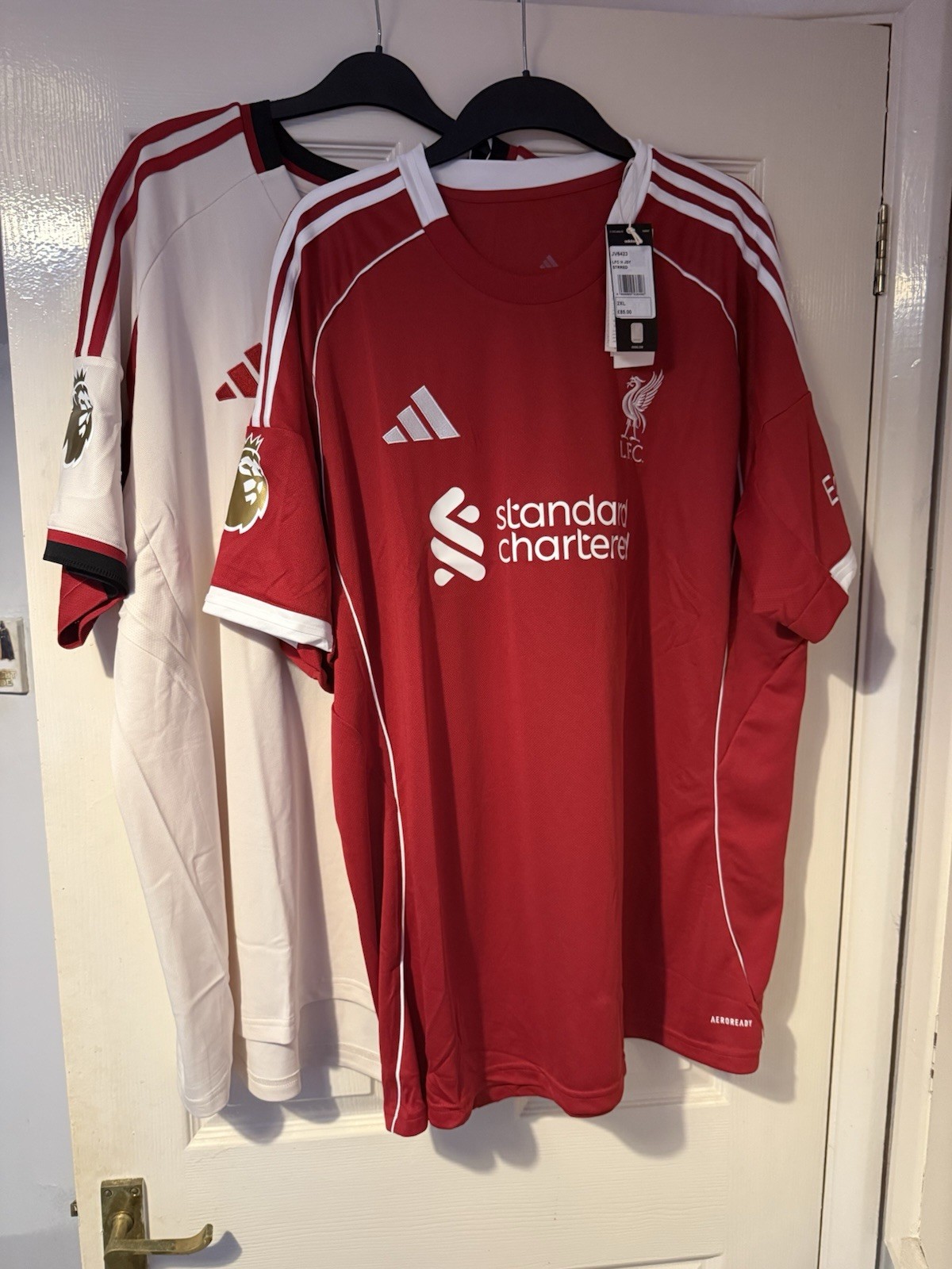 OFFICIAL LIVERPOOL LFC 25/26 SHIRTS XXL WIRTZ HOME VIRGIL AWAY GOLD BADGE for sale on Ebay