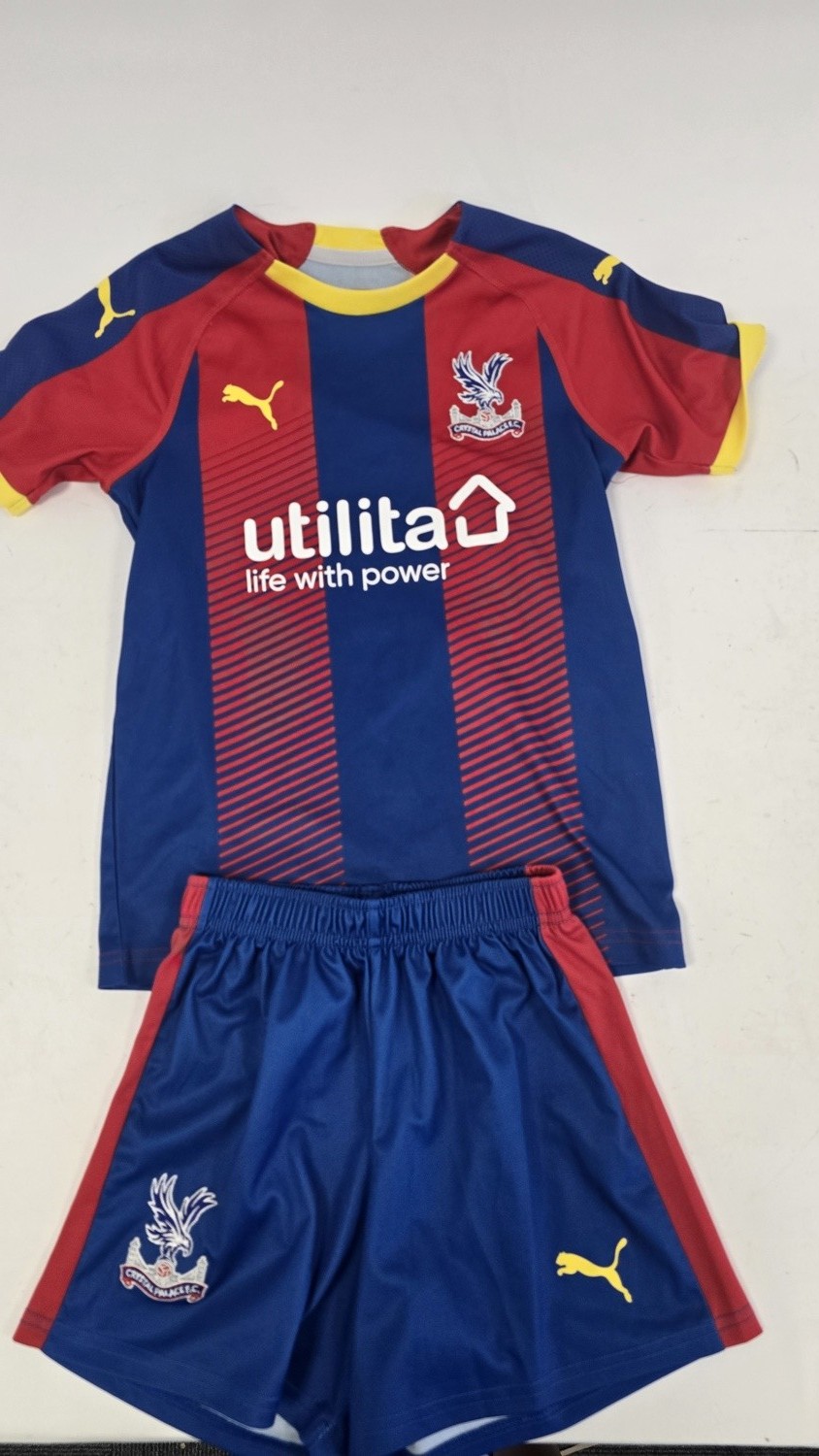 Crystal Palace Kids Home Football Kit Shirt Shorts Puma 8-10Y for sale on Ebay