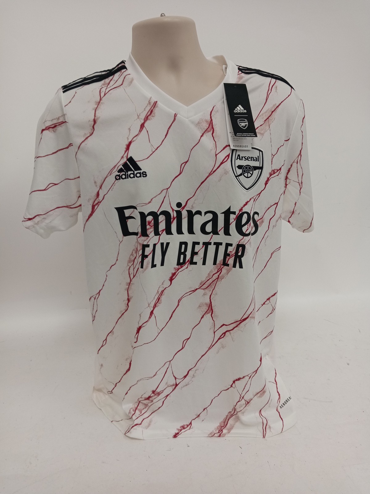 Adidas Arsenal Football Shirt Men's Red/White With Tags Preowned Unused Medium for sale on Ebay