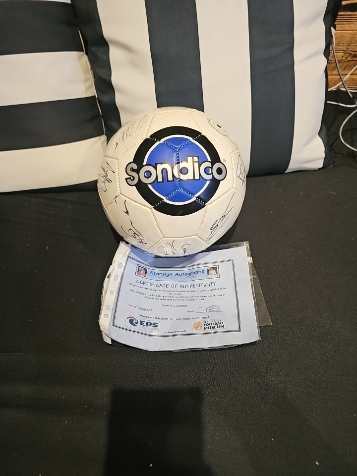 Leeds United Signed Football (No Reserve) for sale on Ebay