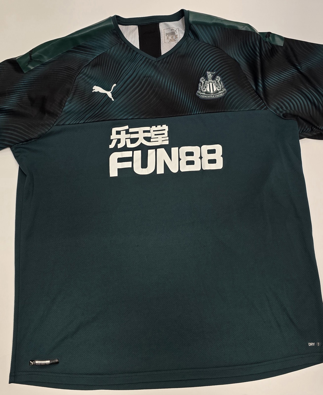 Newcastle United 2019 Puma Football Shirt 3XL Green Collectable Away for sale on Ebay