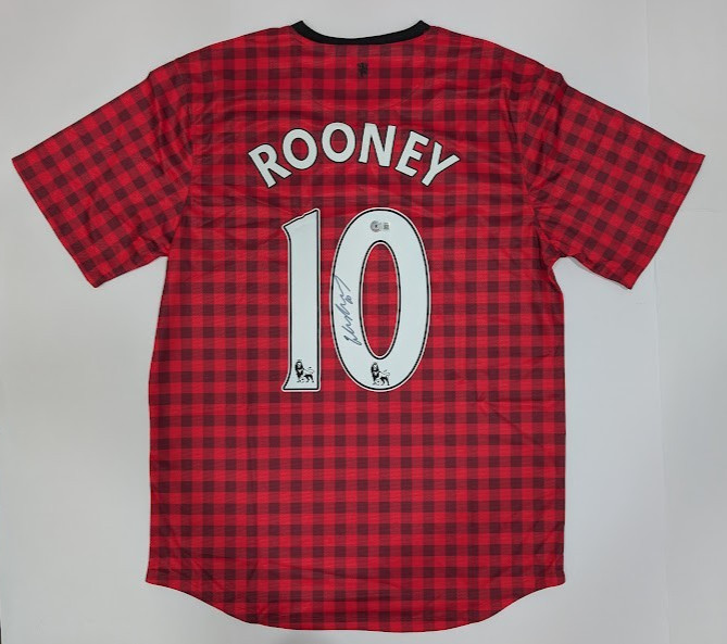 WAYNE ROONEY Back Signed Manchester United Jersey Authenticated by Beckett for sale on Ebay