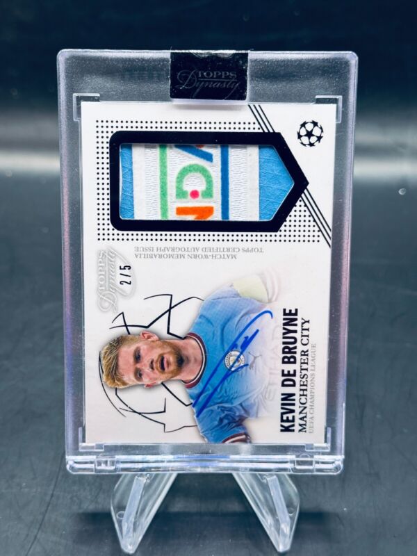 Topps Dynasty Soccer 23/24 OnCard Auto Patch Kevin de Bruyne /5 Manchester City for sale on Ebay