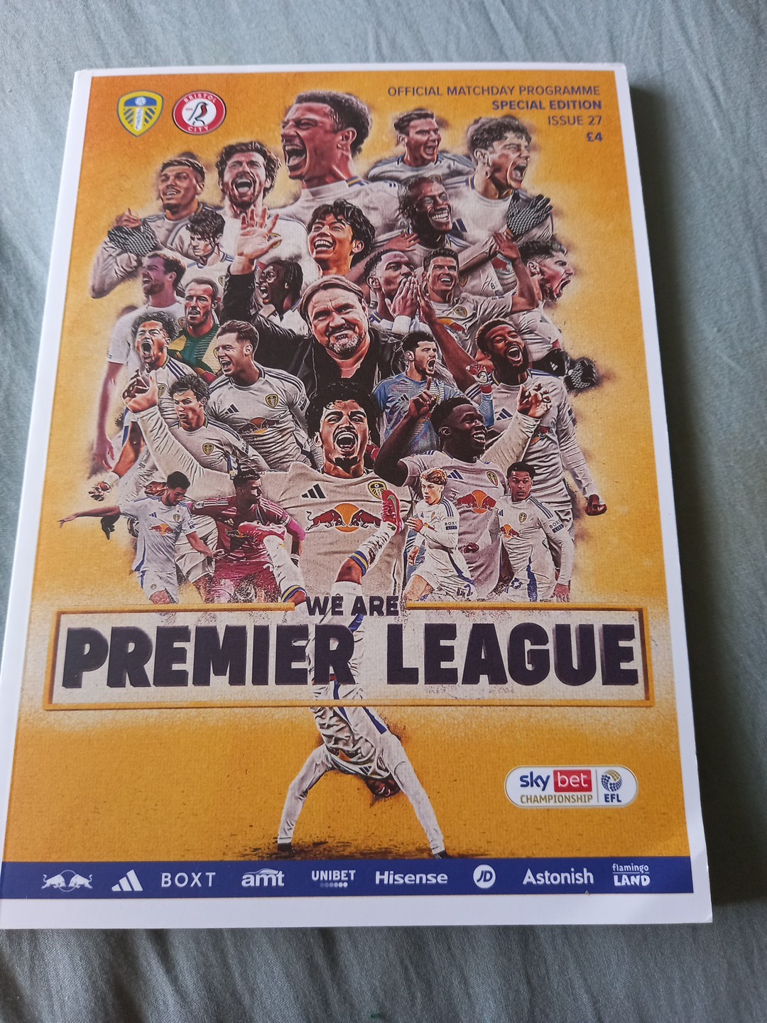 Leeds United Football Programme V Bristol City 2024/25 Promotion Issue for sale on Ebay
