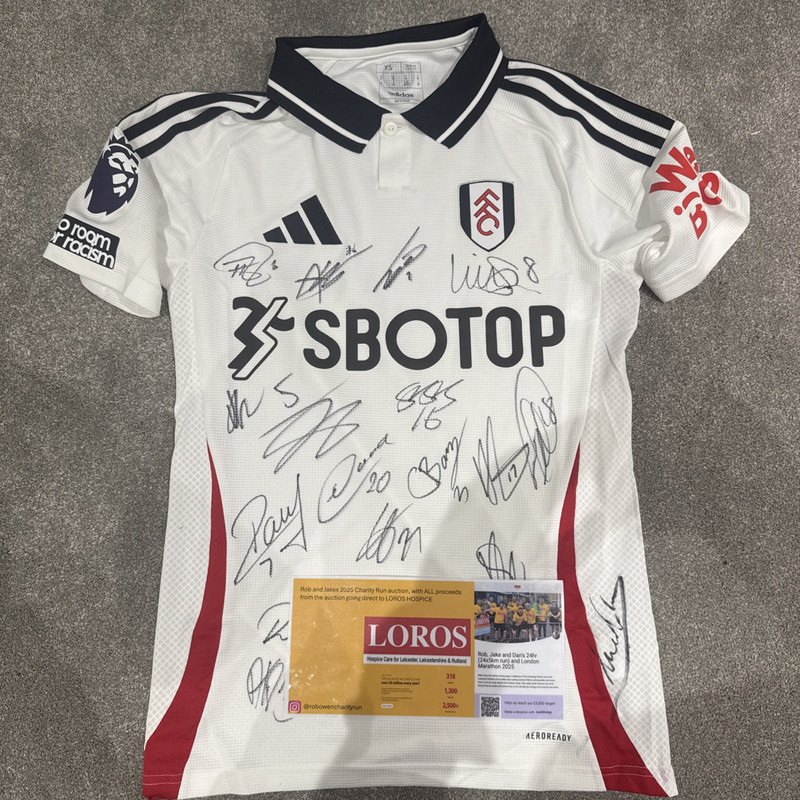 Fulham FC 24/25 season squad signed shirt  for sale on Ebay