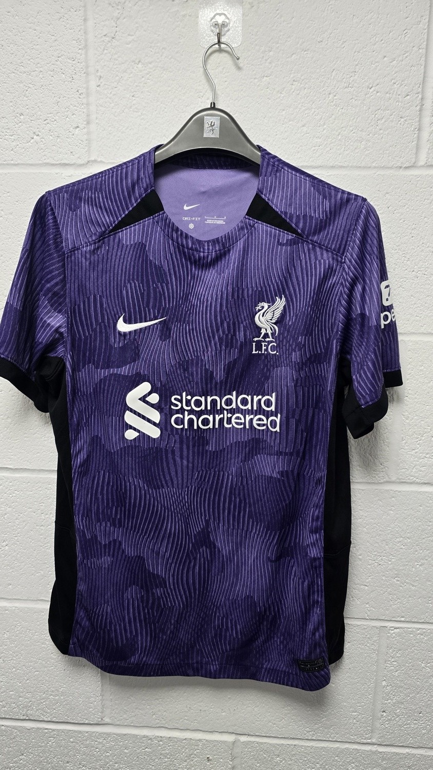 Liverpool FC Nike Purple Away Shirt 2022 2023 Size L Dri-Fit for sale on Ebay