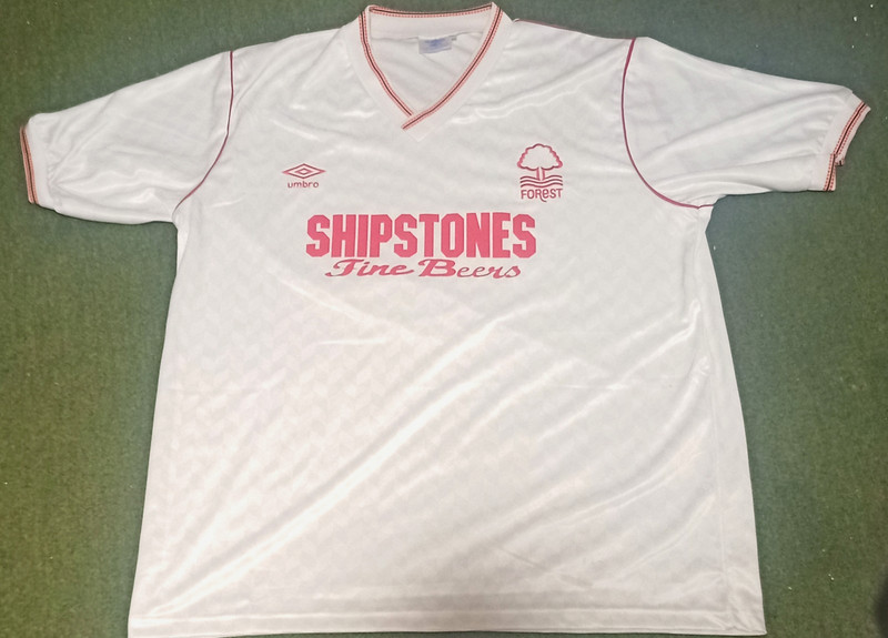 nottingham forest shirt. away 1988-89 for sale on Ebay