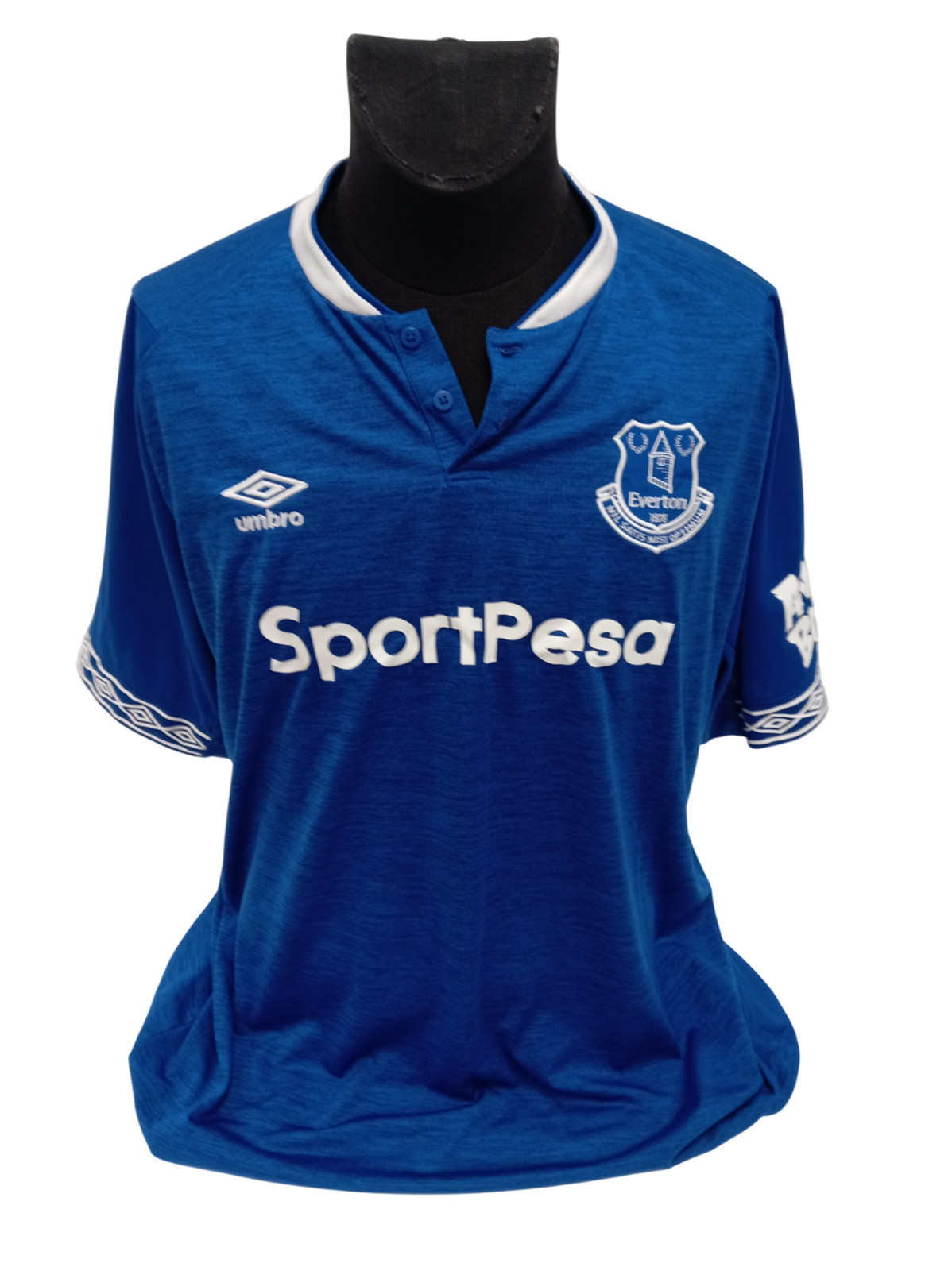Men Everton FC 2017/18 Home Shirt Football Umbro Adult Blue SportPesa Size 3XL for sale on Ebay