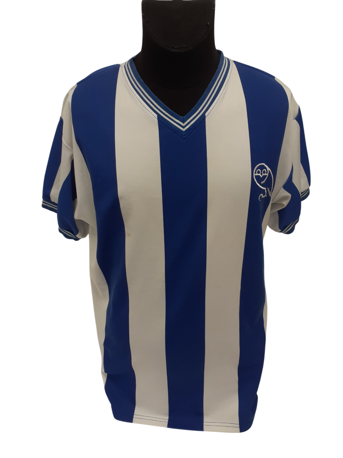 Vintage Sheffield Wednesday Home Football Shirt Blue White Stripes L Pre Loved  for sale on Ebay