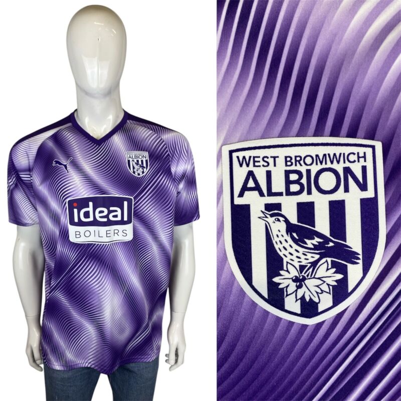 WEST BROMWICH ALBION 2019/2020 Third Football Shirt XL 19/20 Brom Strip Kit Top for sale on Ebay