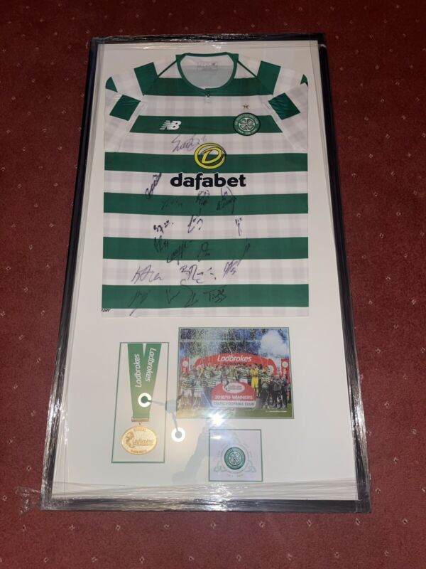 Signed Celtic Football Club Top From Season 2018/2019 With Player Medal for sale on Ebay