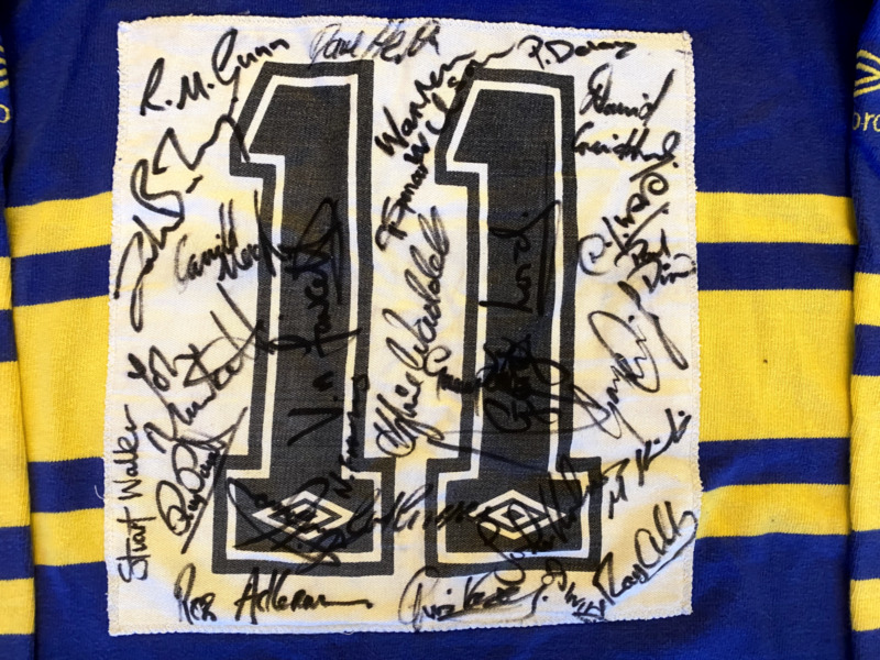 Leeds Rugby League Club Match Worn Home Shirt 1990 Fully Signed With Signed Ball for sale on Ebay
