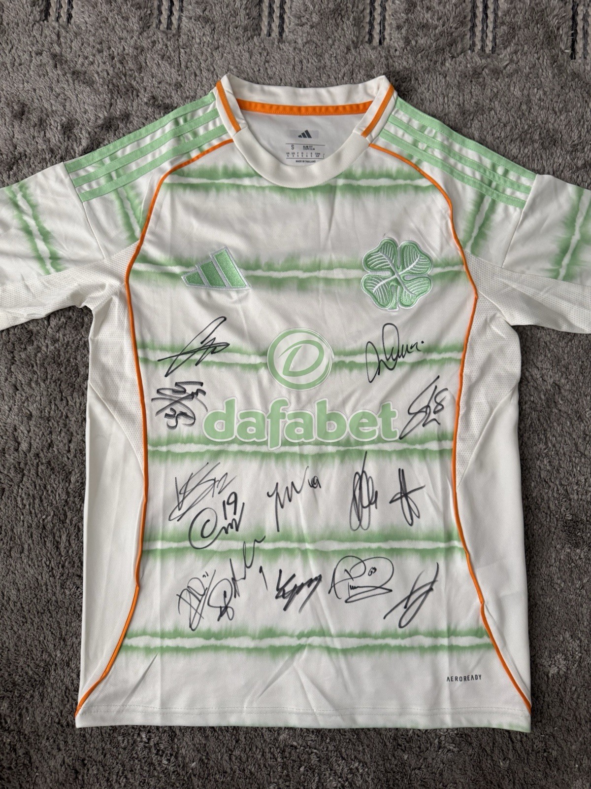 Genuine Squad Signed Celtic Fc 3rd Football Shirt 25/26 - Photo Proof for sale on Ebay