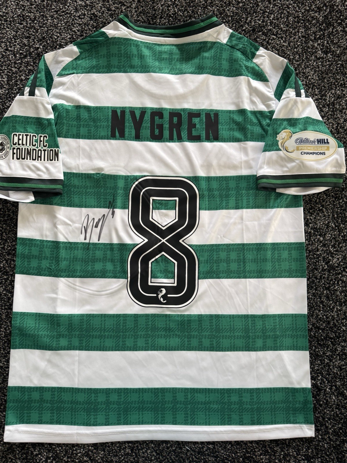 Genuine BENJAMIN NYGREN Signed Celtic Home Football Shirt - Photo Proof for sale on Ebay