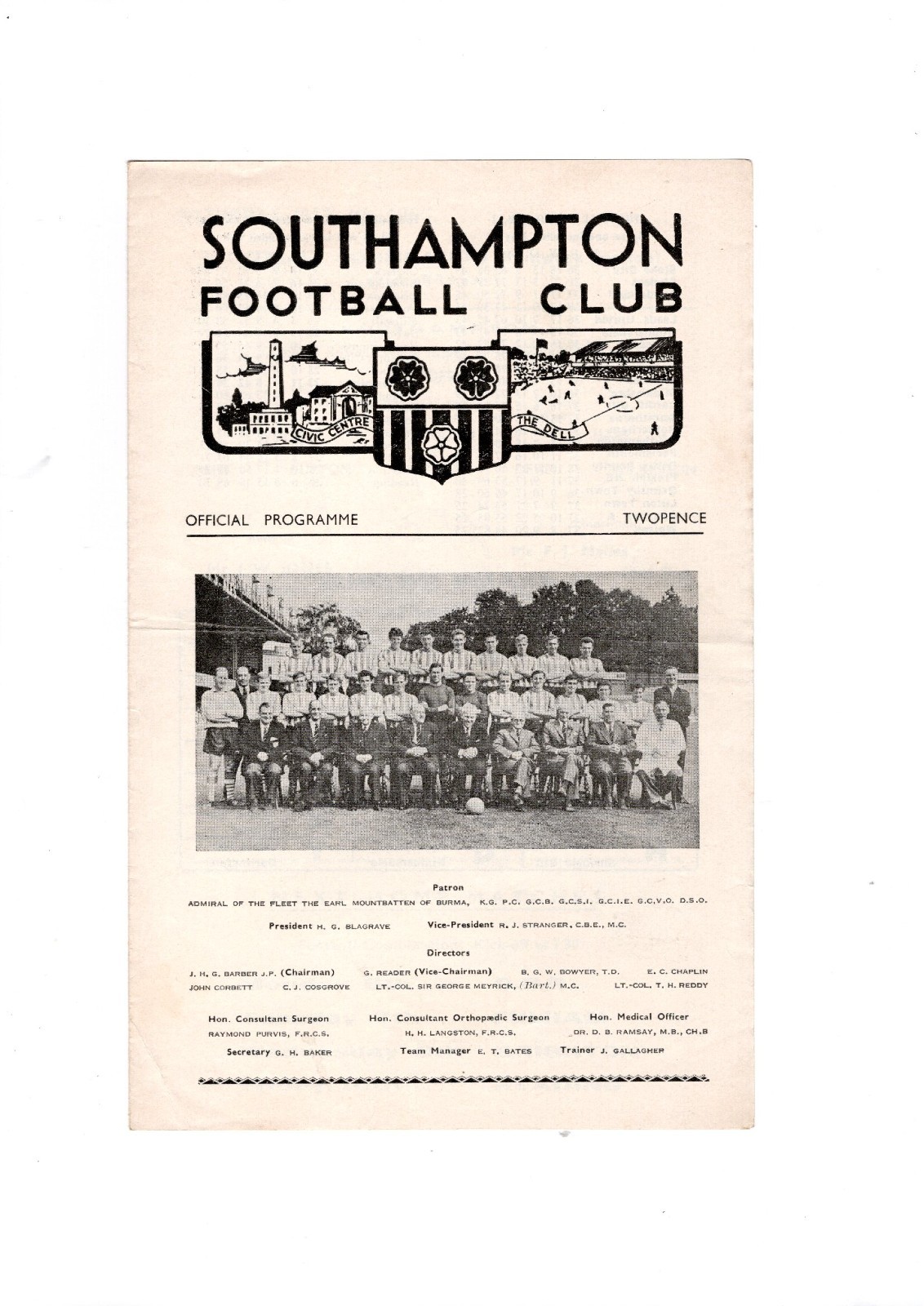 Southampton Reserves v Chelsea Reserves 1962/63 - 4 Page programme for sale on Ebay
