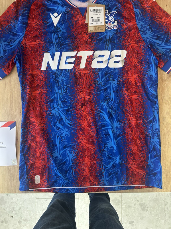 Crystal Palace signed shirt with certificate of authenticity for sale on Ebay