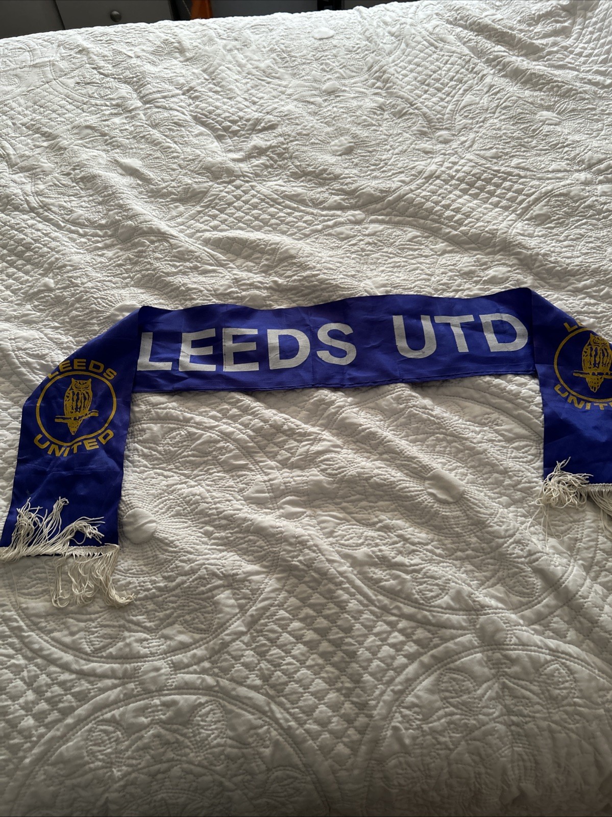 Leeds United 1970s Silk Scarve Leeds Utd 1970s Silk Scarf In Vgc for sale on Ebay