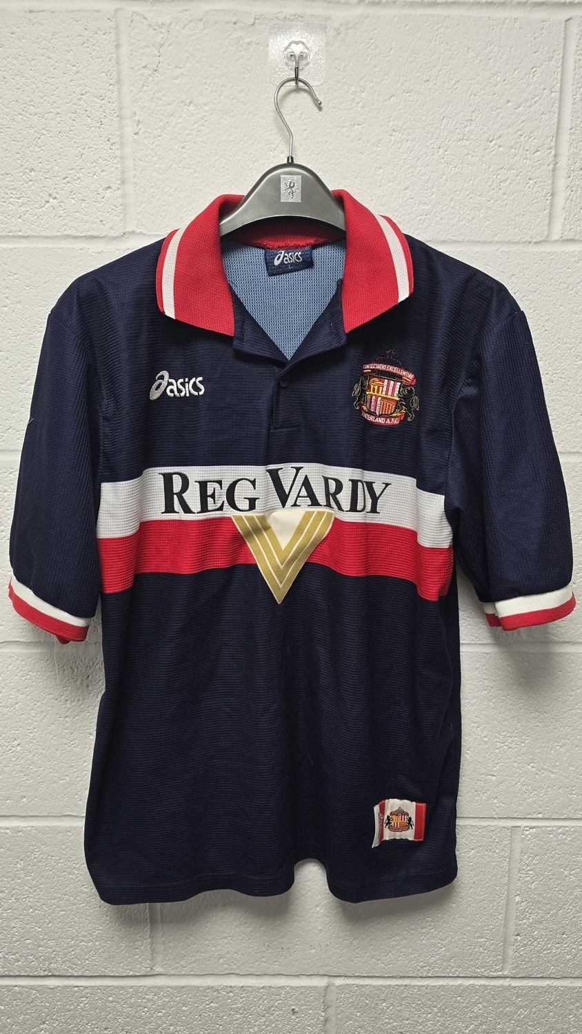 Vintage Sunderland AFC Away Shirt 1996-97 Asics Reg Vardy Size L for sale on Ebay