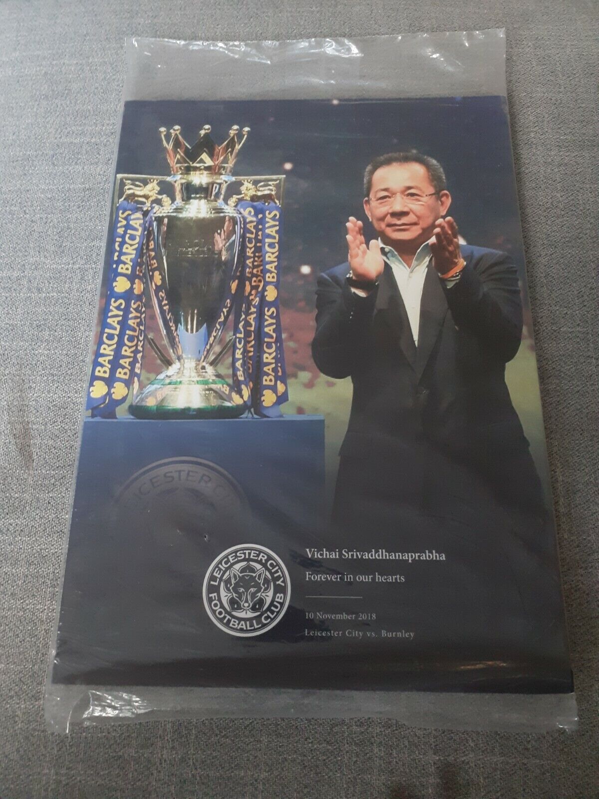 Leicester City V Burnley Vichai Chairman Tribute Football Programme 2018/19 for sale on Ebay