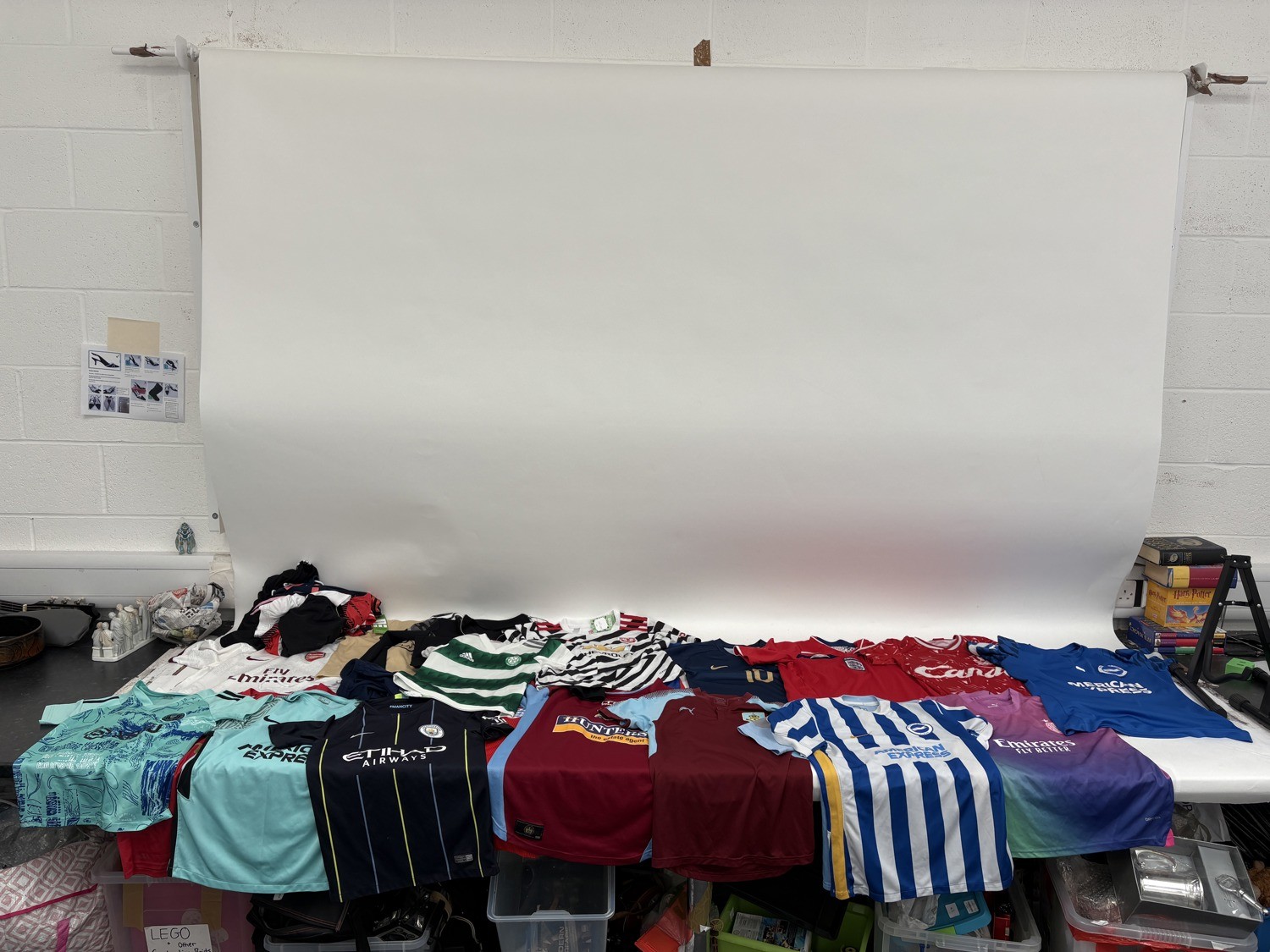 Large Kids Junior Football Shirts Bundle Arsenal Liverpool Burnley International for sale on Ebay