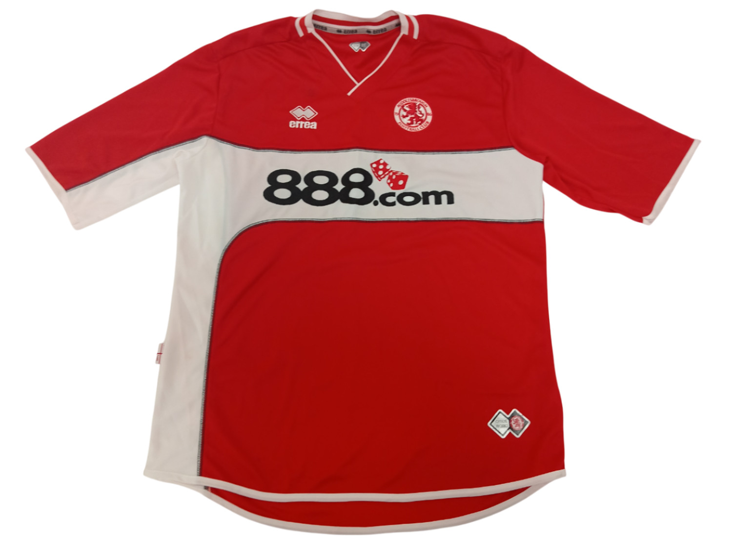 Middlesbrough FC Home Shirt 2006-07 Errea XXL 888.com Sponsor Red White for sale on Ebay