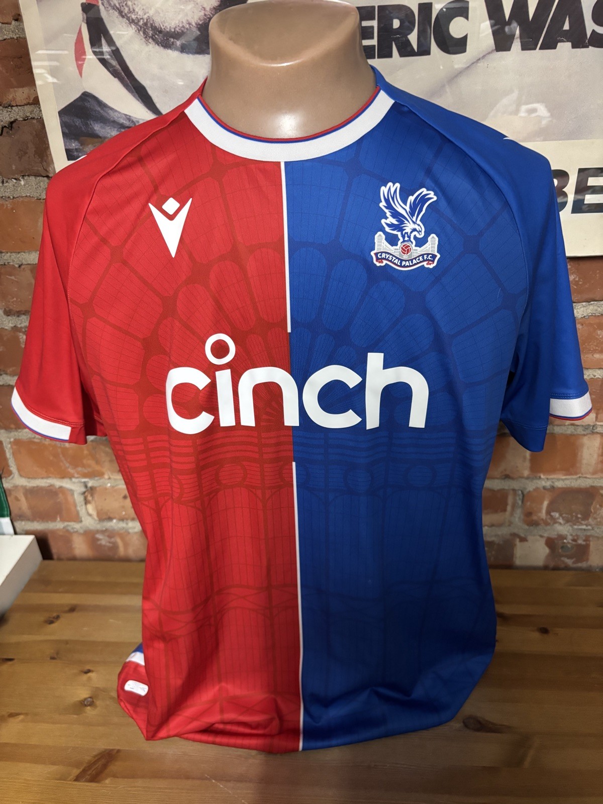 MACRON CRYSTAL PALACE EAGLES No11 HOME FOOTBALL SHIRT ADULT SIZE XXL for sale on Ebay