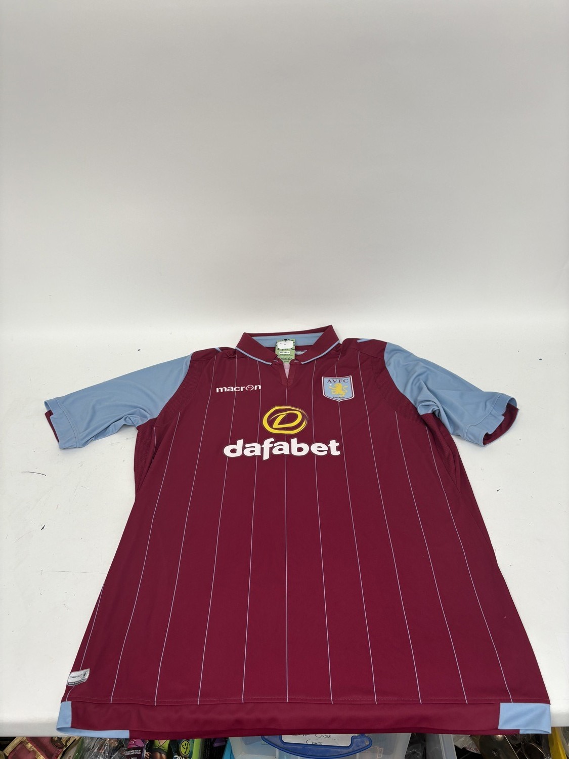 Macron Aston Villa Home Football Shirt 2014/15 Adults 3XL XXXL EPL Midlands   for sale on Ebay