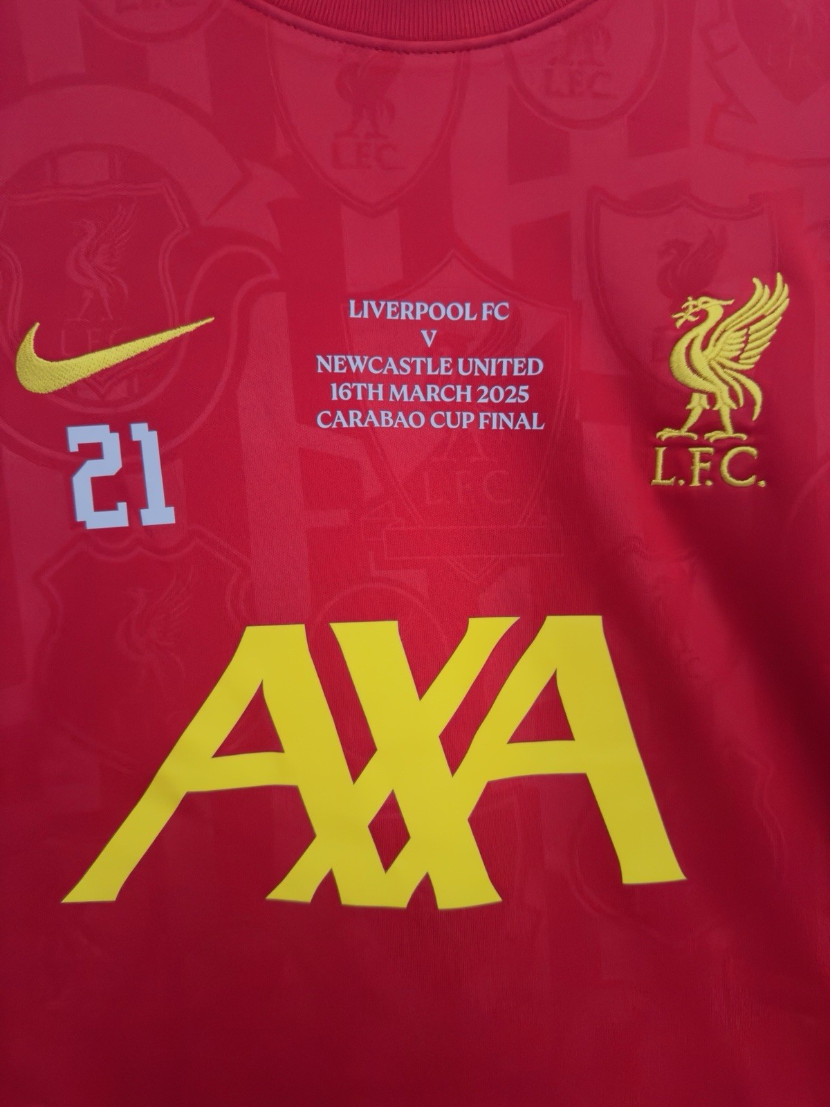 Player Issue Liverpool Warm Up Jumper Cup Final 2025 for sale on Ebay