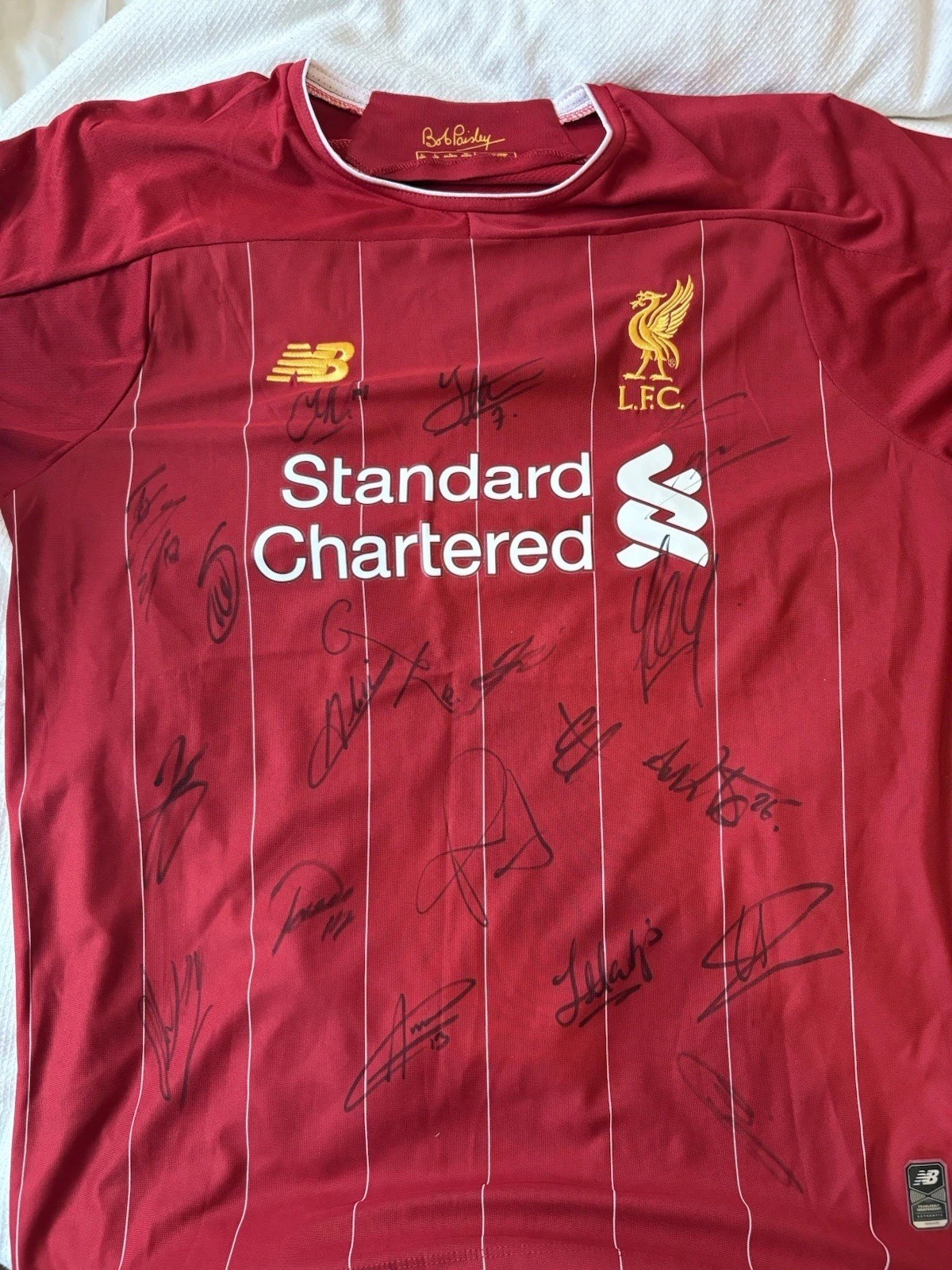 Signed Liverpool Shirt 19/20 Squad premier League Winners for sale on Ebay