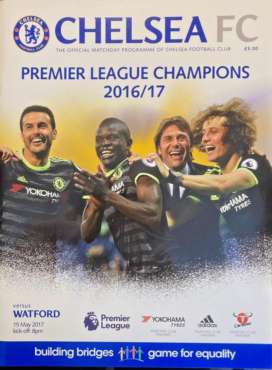 Chelsea v Watford Match Programme 15th May 2017 for sale on Ebay
