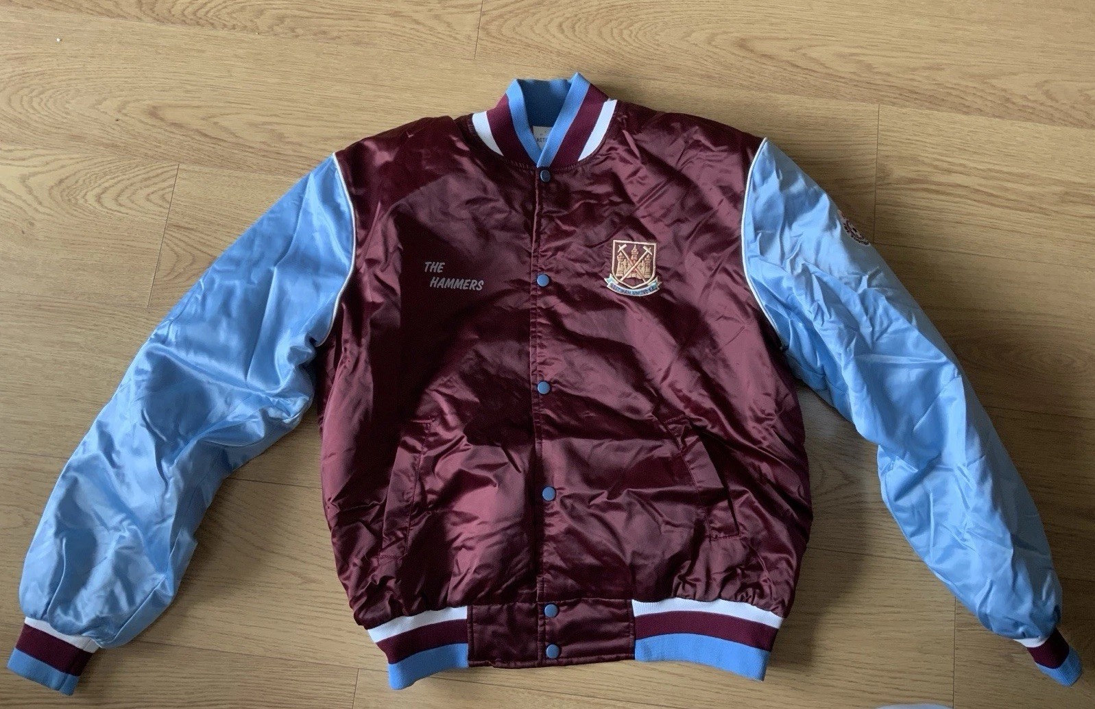 West Ham United Adult Bomber Jacket Size XL License Product for sale on Ebay