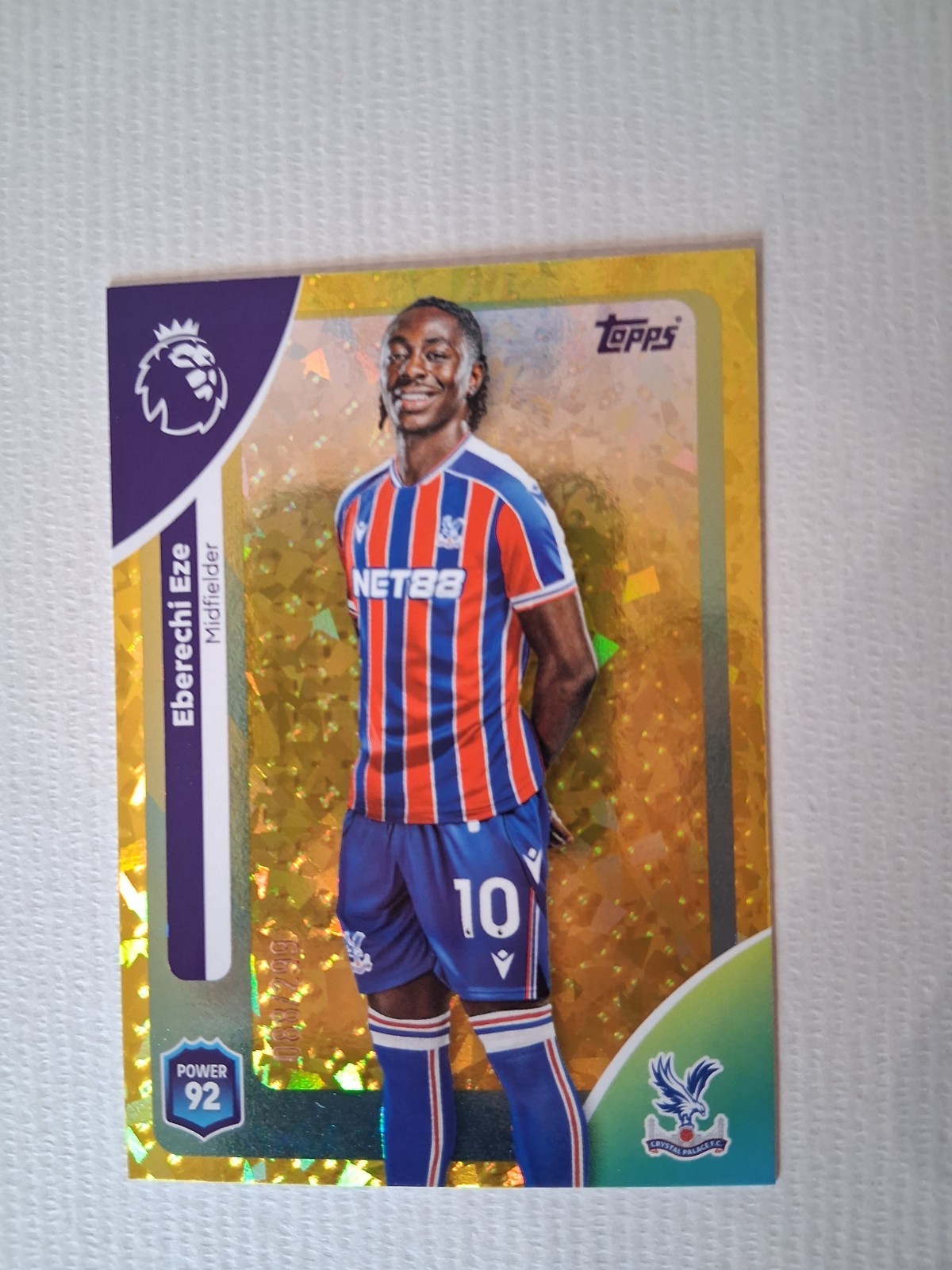 Topps Premier League 2026 - Eberechi Eze - YELLOW DIAMONDS /299 Crystal Palace for sale on Ebay