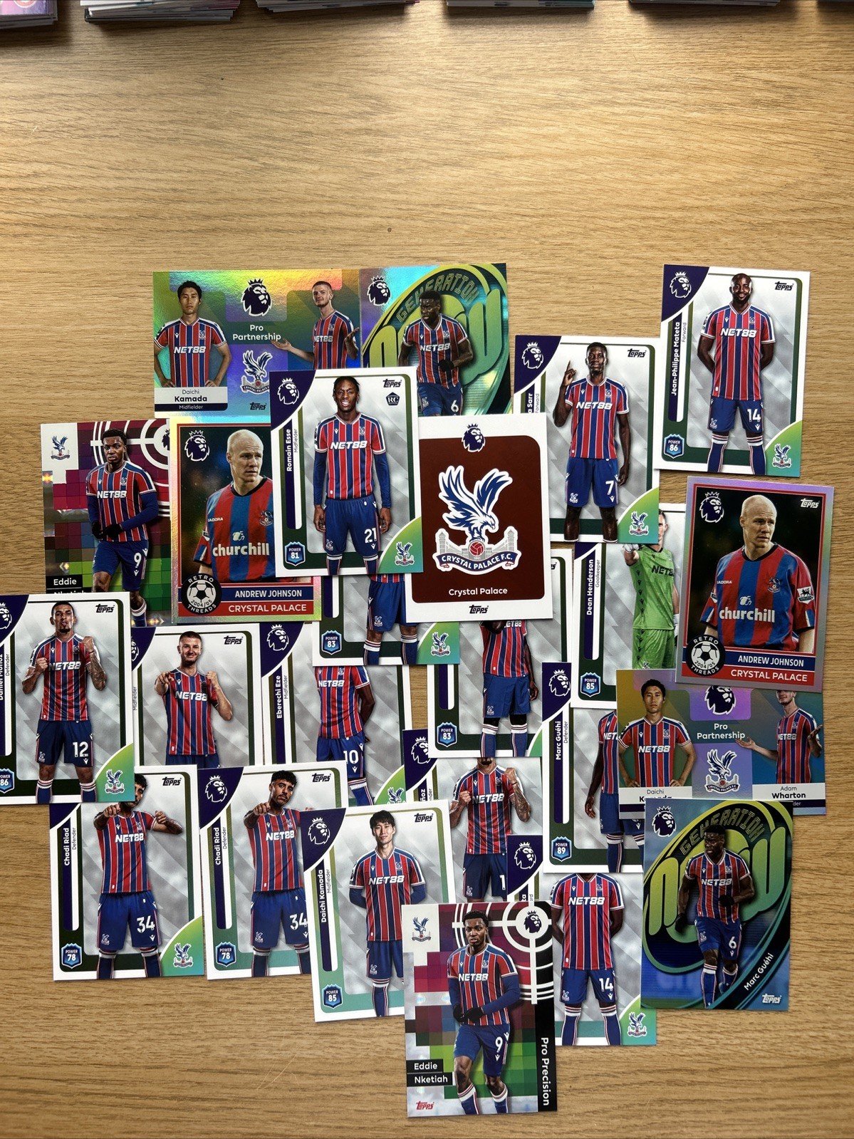 Topps Premier League 25/26 Bundle Base & Inserts Crystal Palace Rookie Badge  for sale on Ebay