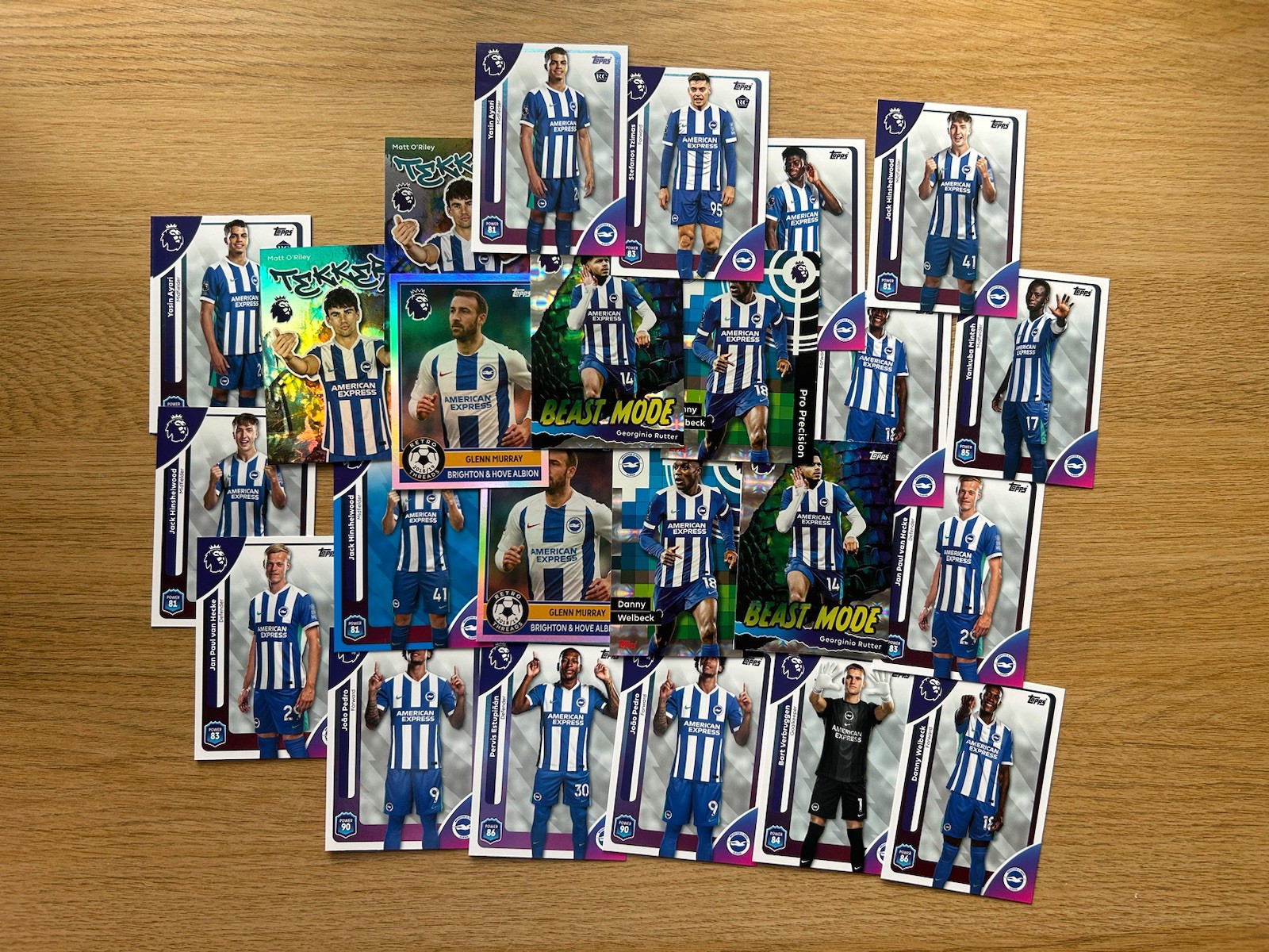 Topps Premier League 25/26 Bundle Base & Inserts Brighton Rookie  for sale on Ebay