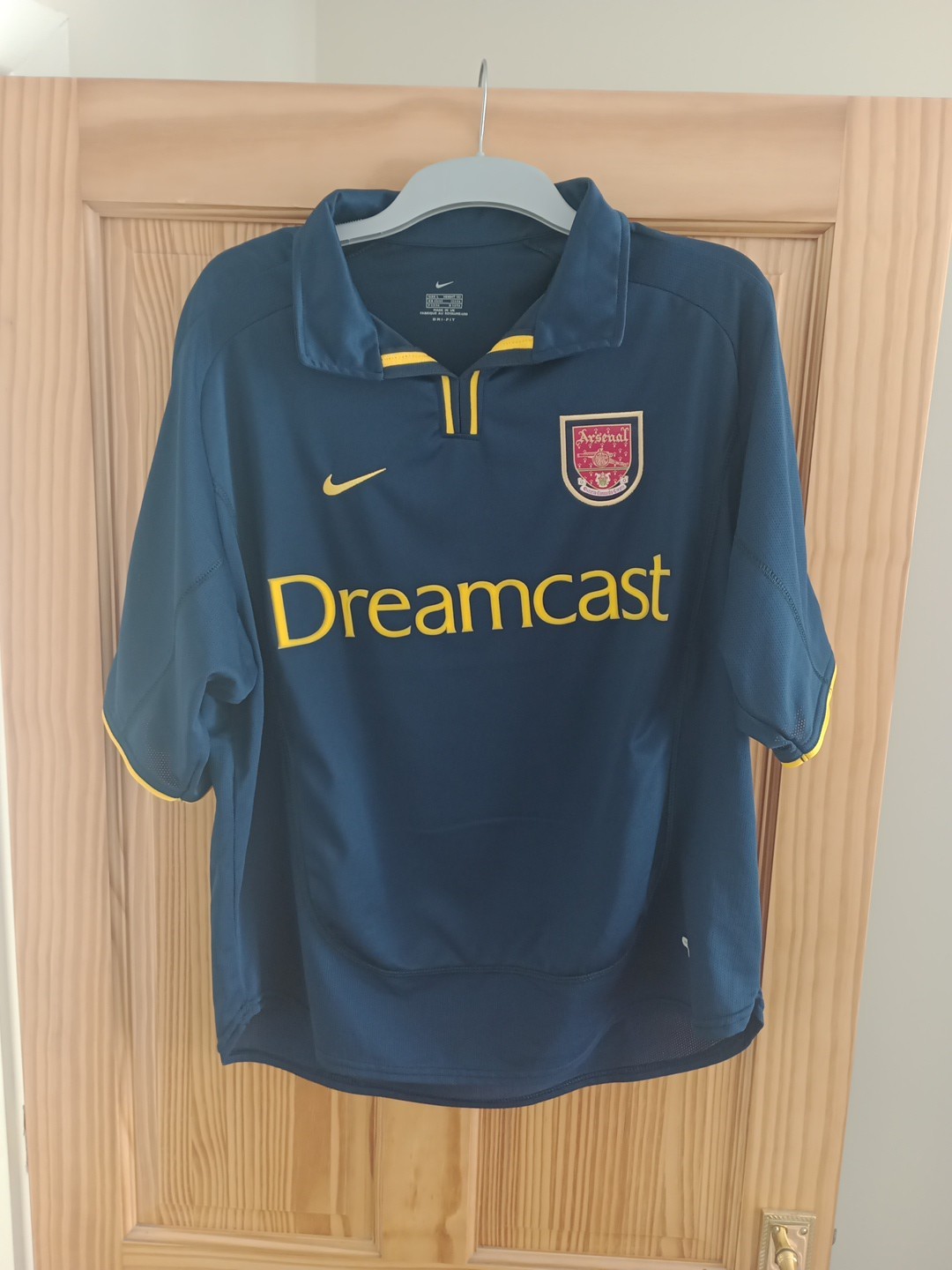 Genuine Arsenal Third Kit, Dreamcast, Size large, Blue, 2000 for sale on Ebay