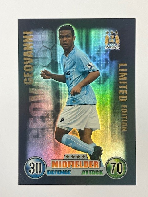 MATCH ATTAX 07/08 LIMITED EDITION GEOVANNI MANCHESTER CITY for sale on Ebay