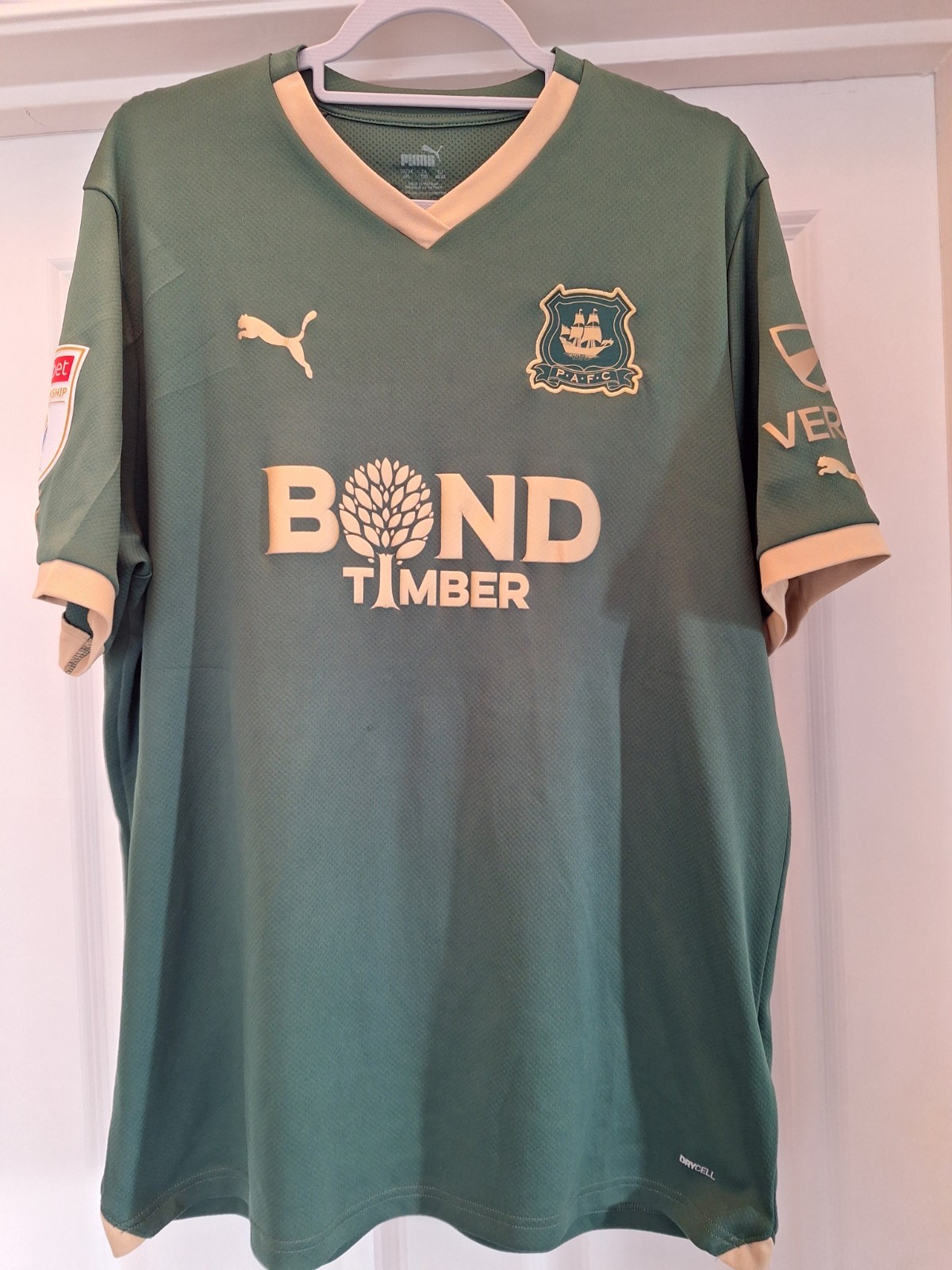 Plymouth Argyle Adults XXL Home Shirt 2023/24 PUMA Bond Timber for sale on Ebay