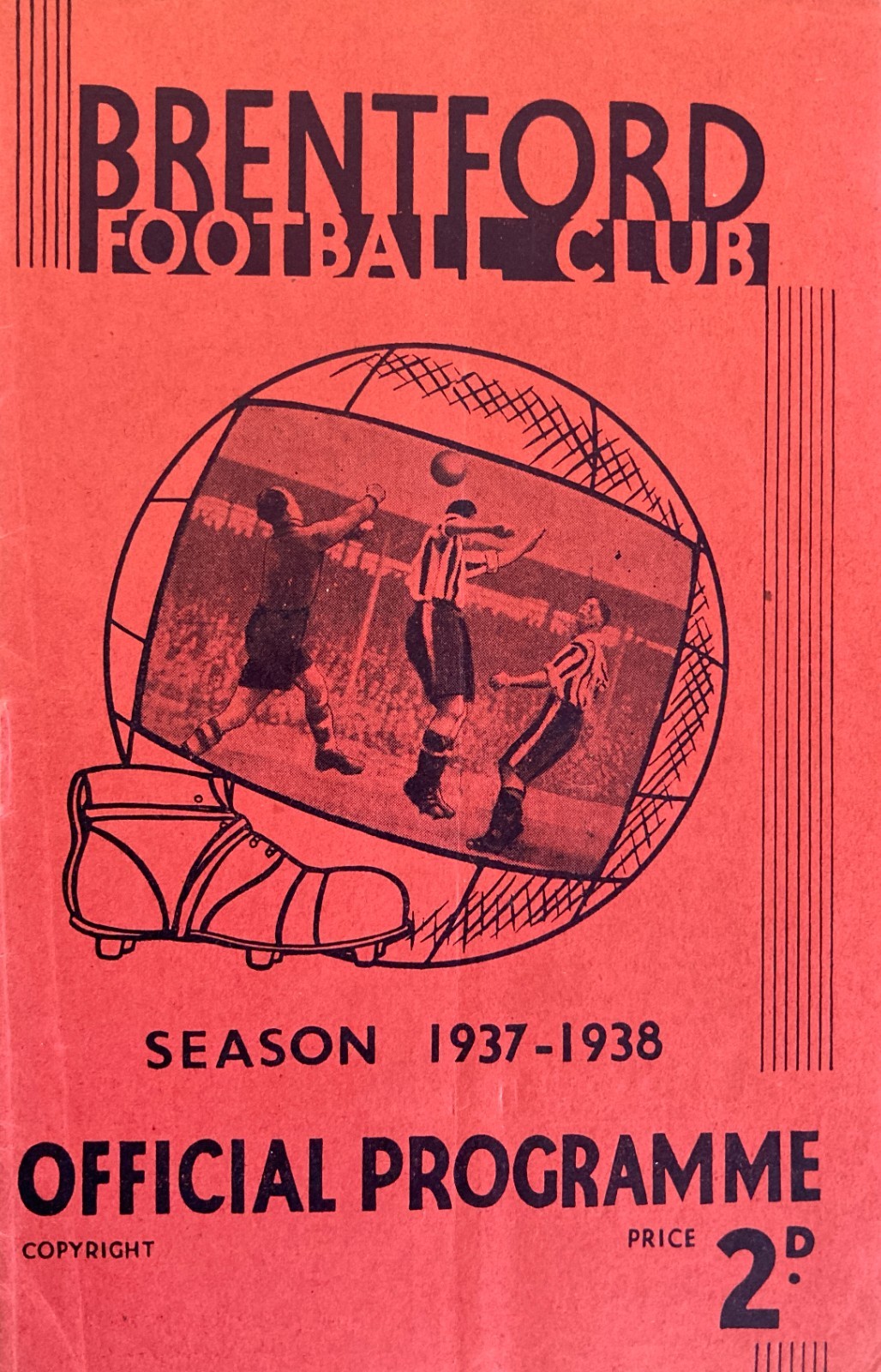 Brentford v Bolton Wanderers Div 1 1937/38 for sale on Ebay