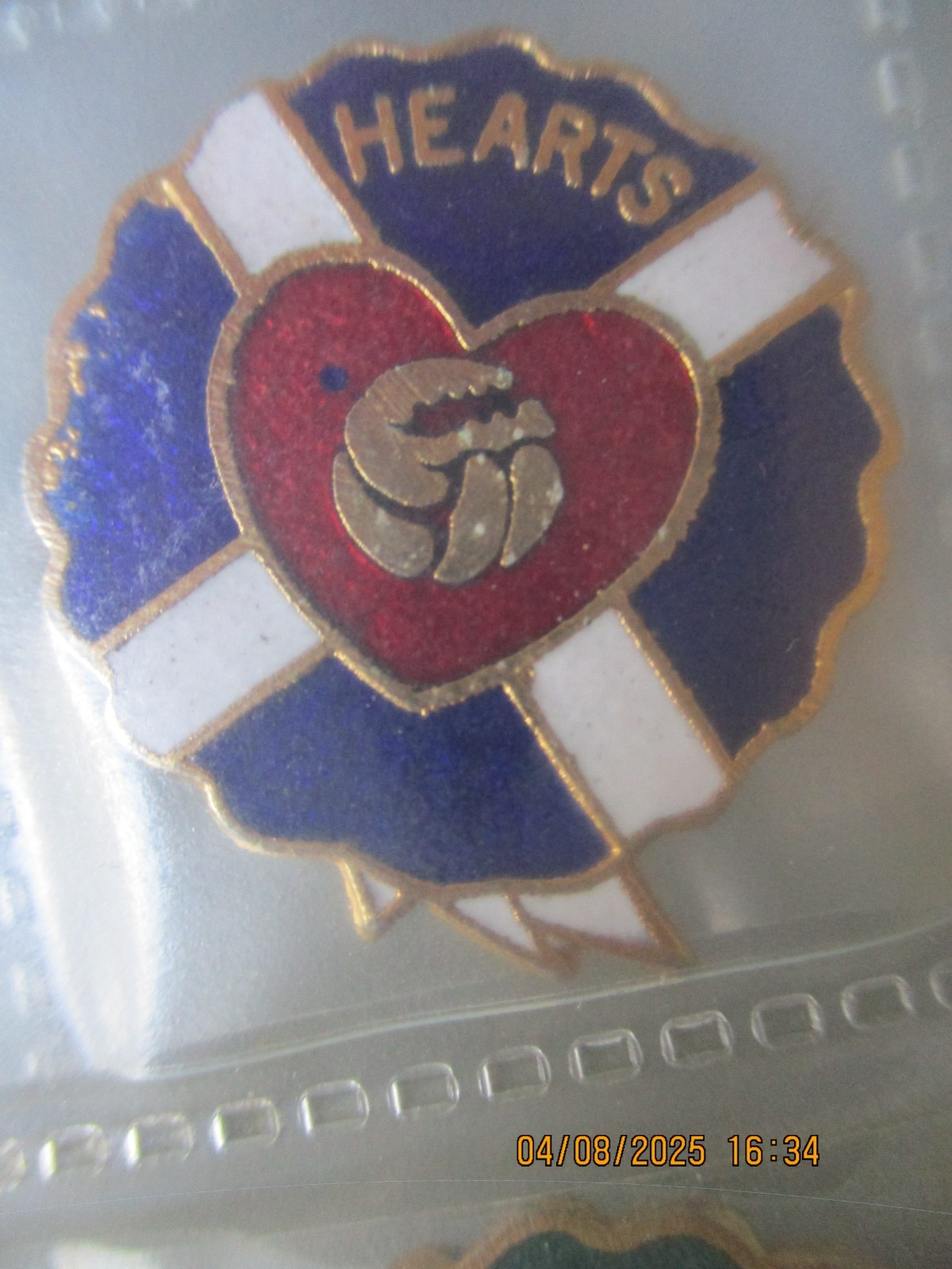 Hearts Enamel Badge - Heart of Midlothian Coffer for sale on Ebay