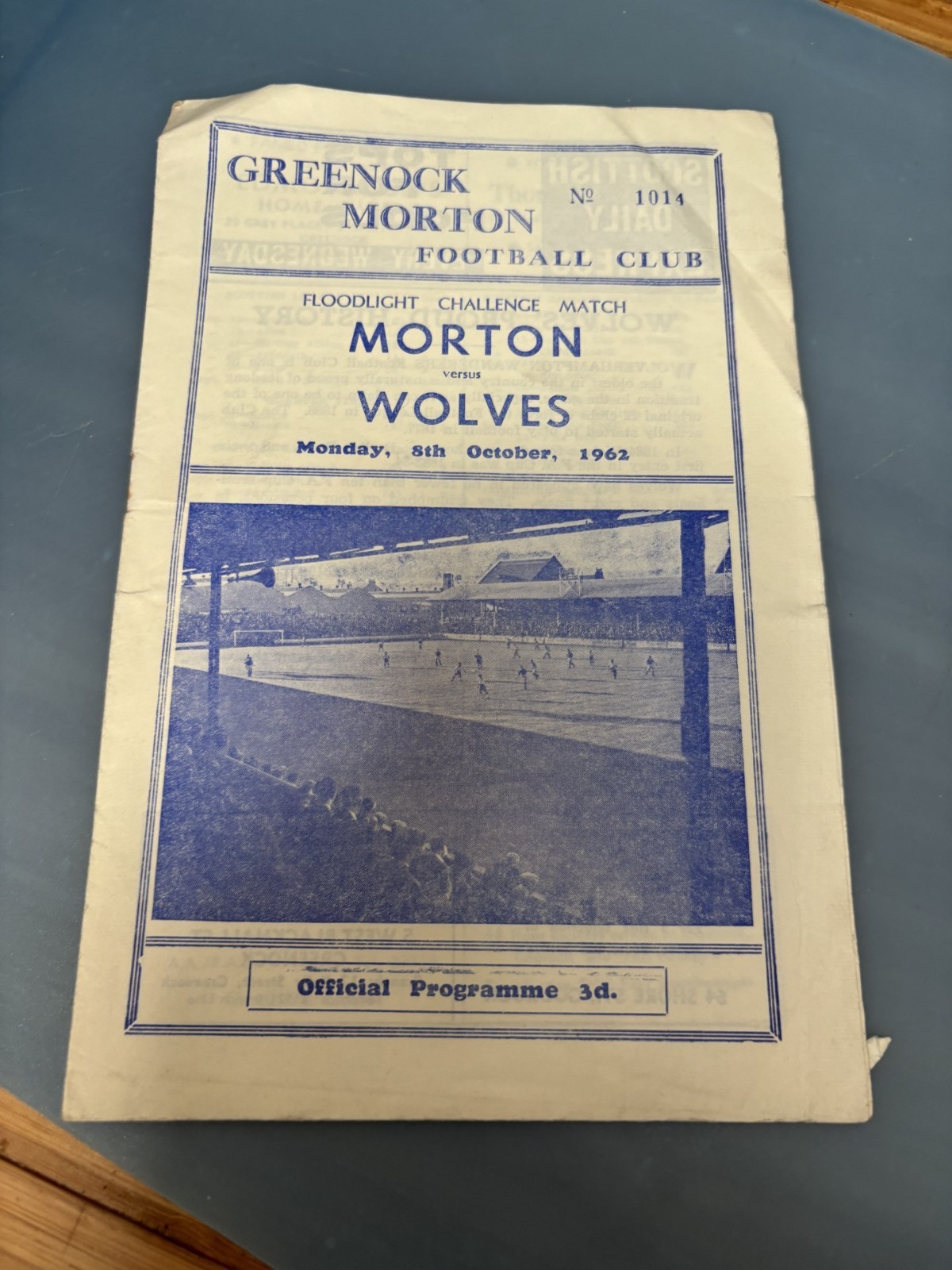 MORTON v WOLVES Oct 1962 friendly for sale on Ebay