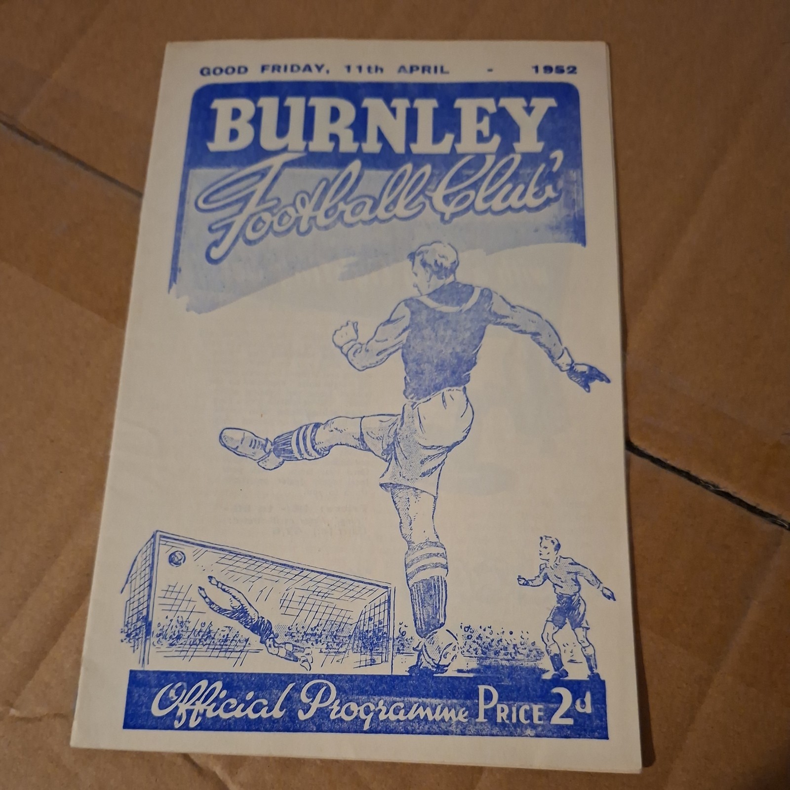 Burnley v Manchester Utd 1951/52 Div 1 football programme Busby Babes for sale on Ebay