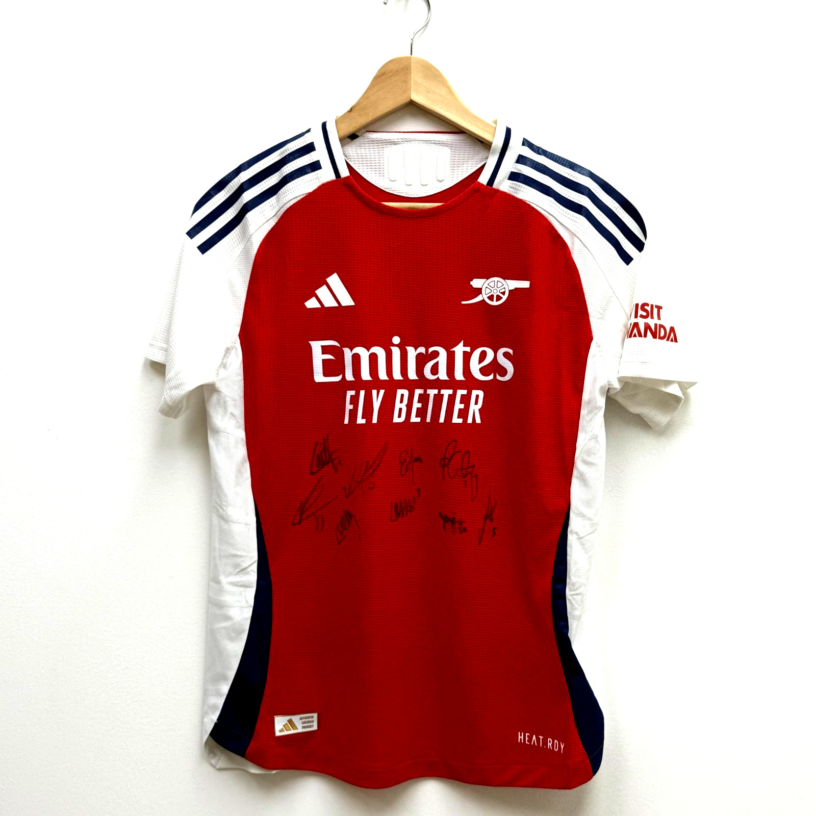 Hand Signed Arsenal W.F.C. Home Shirt 24/25 Season - Size M BNWT for sale on Ebay