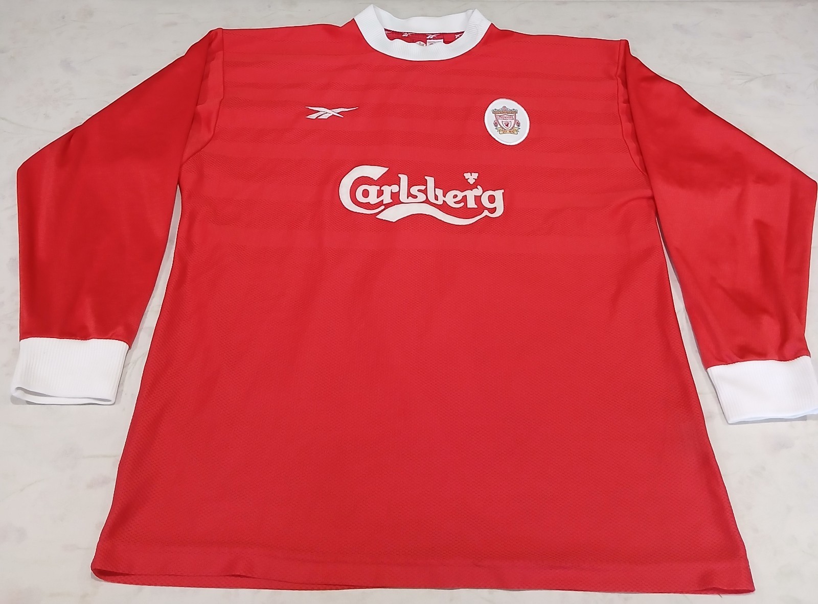 Vintage Liverpool 1998/2000 Reebok Men's XL Home Long-sleeve Football Shirt  Red for sale on Ebay