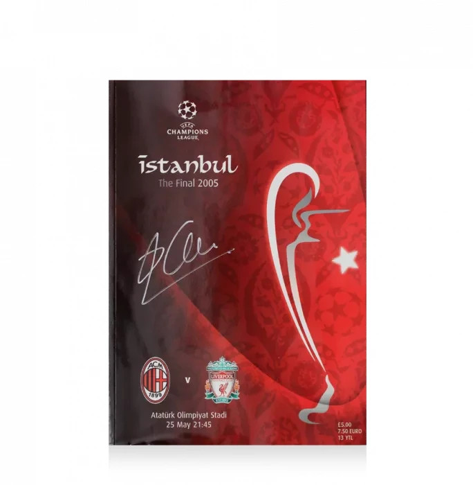 Xabi Alonso Signed 2005 UEFA Champions League Final Programme for sale on Ebay