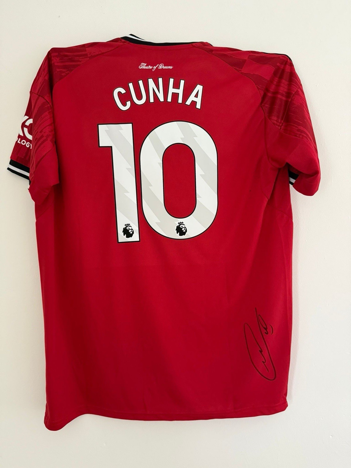 Matheus Cunha Manchester United Signed Shirt *RARE* EXACT VIDEO PROOF for sale on Ebay