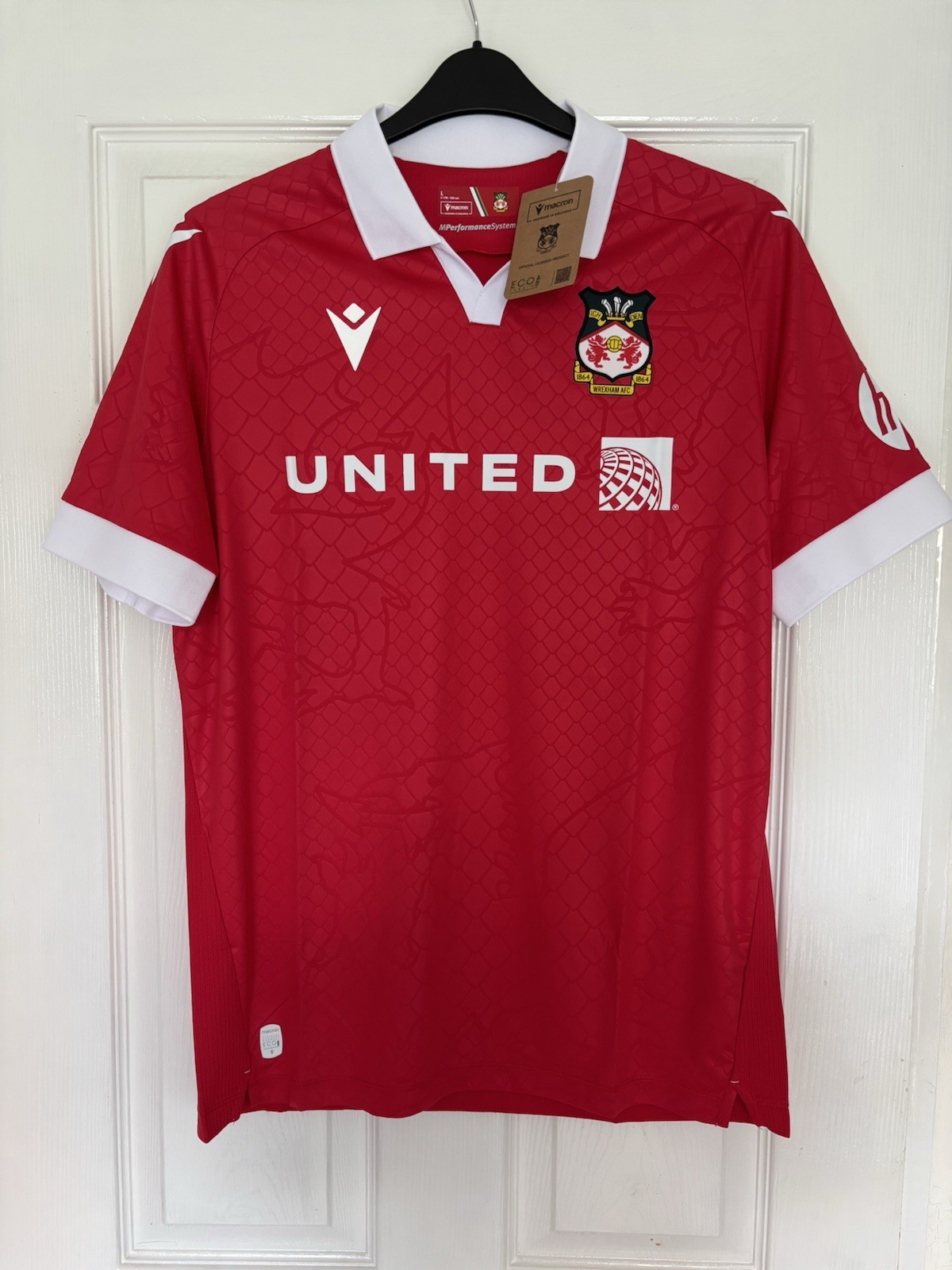 BNWT Wrexham Shirt Size L for sale on Ebay