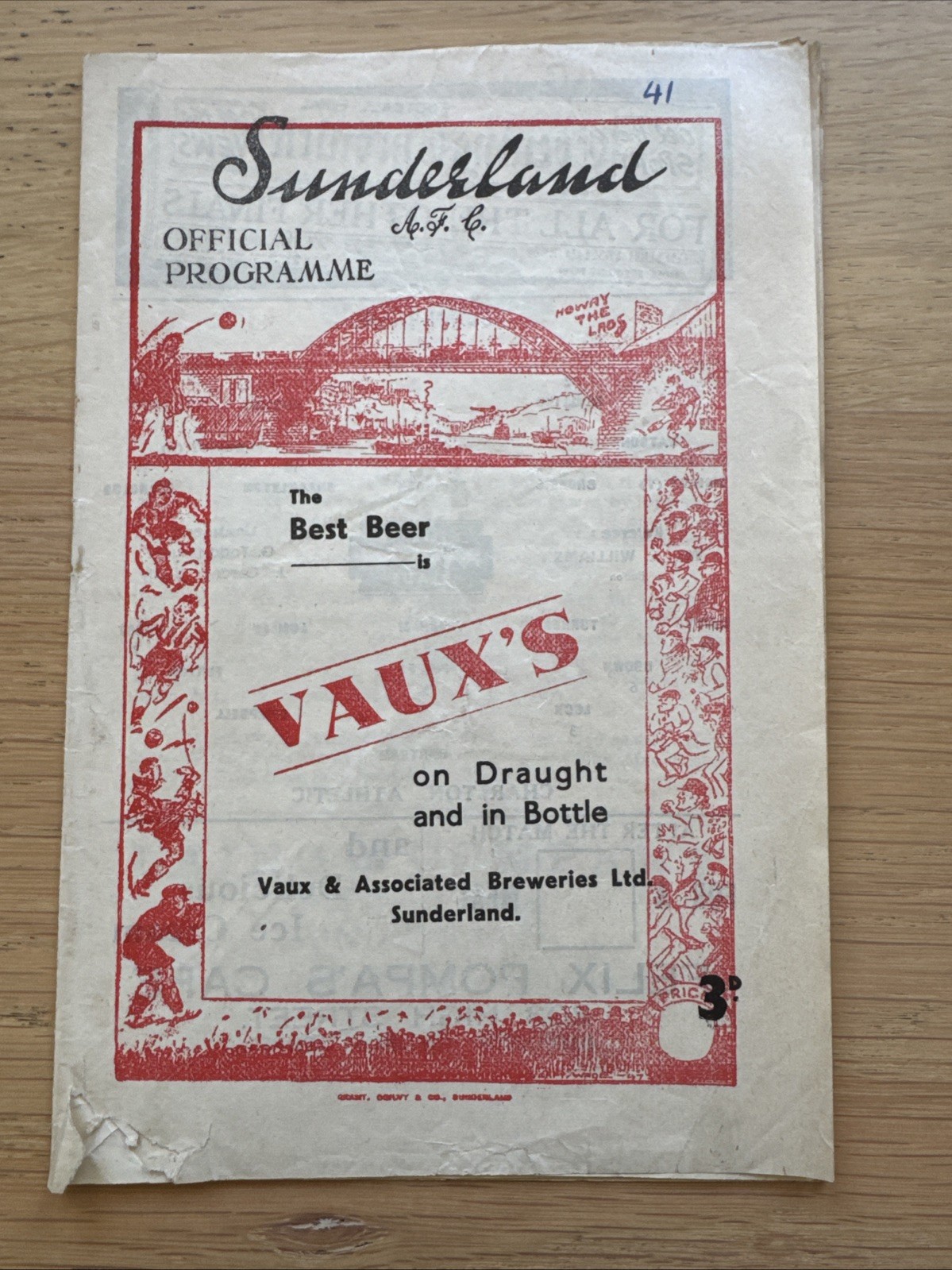 Sunderland v Charlton Athletic 1948/49 - Div 1 for sale on Ebay