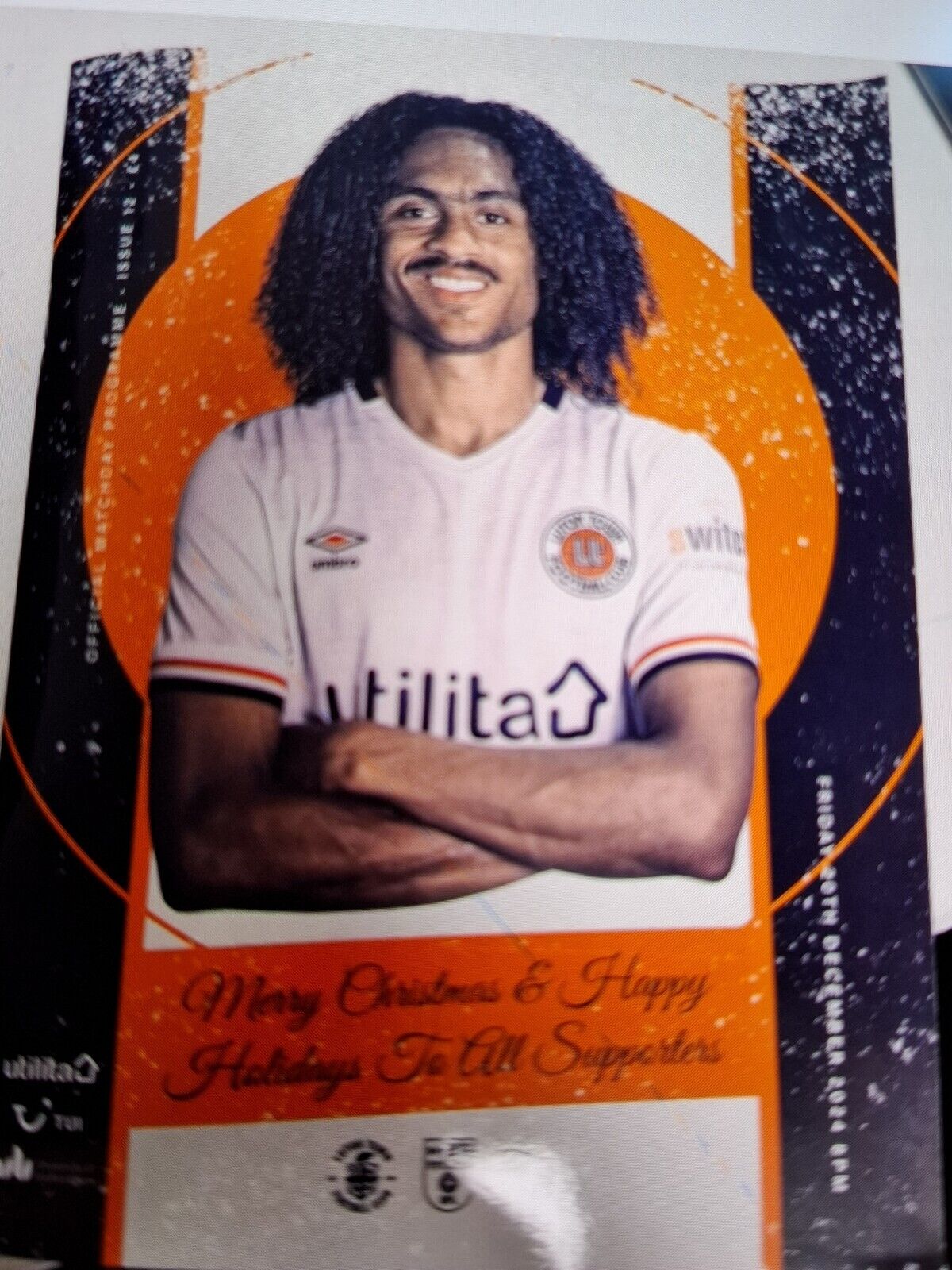 Luton Town v Derby County OFFICIAL PROGRAMME + TEAMSHEET 20.12.2024. for sale on Ebay